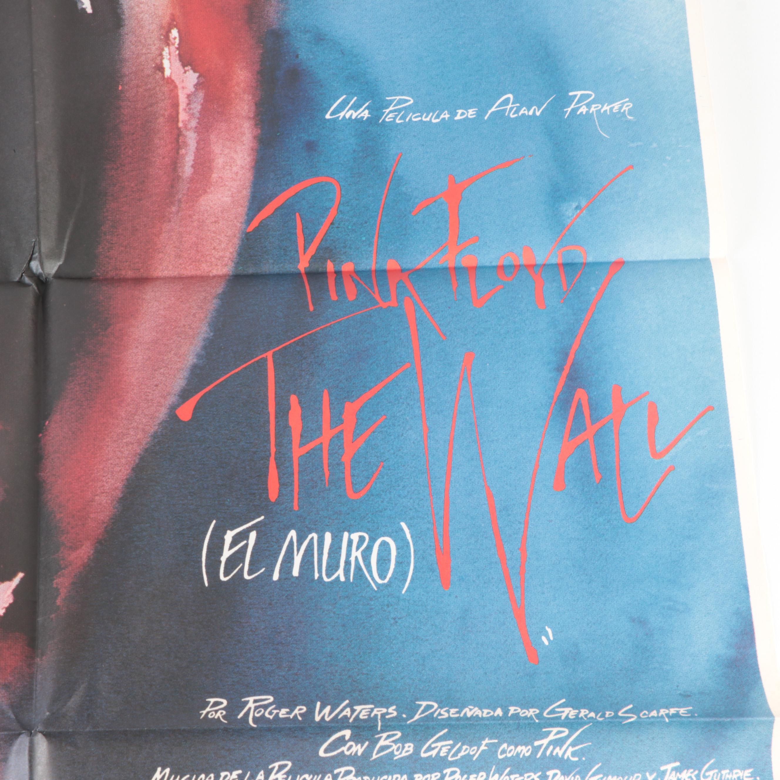 Pink Floyd "The Wall" Concert Movie Spanish Promotional Poster, 1982