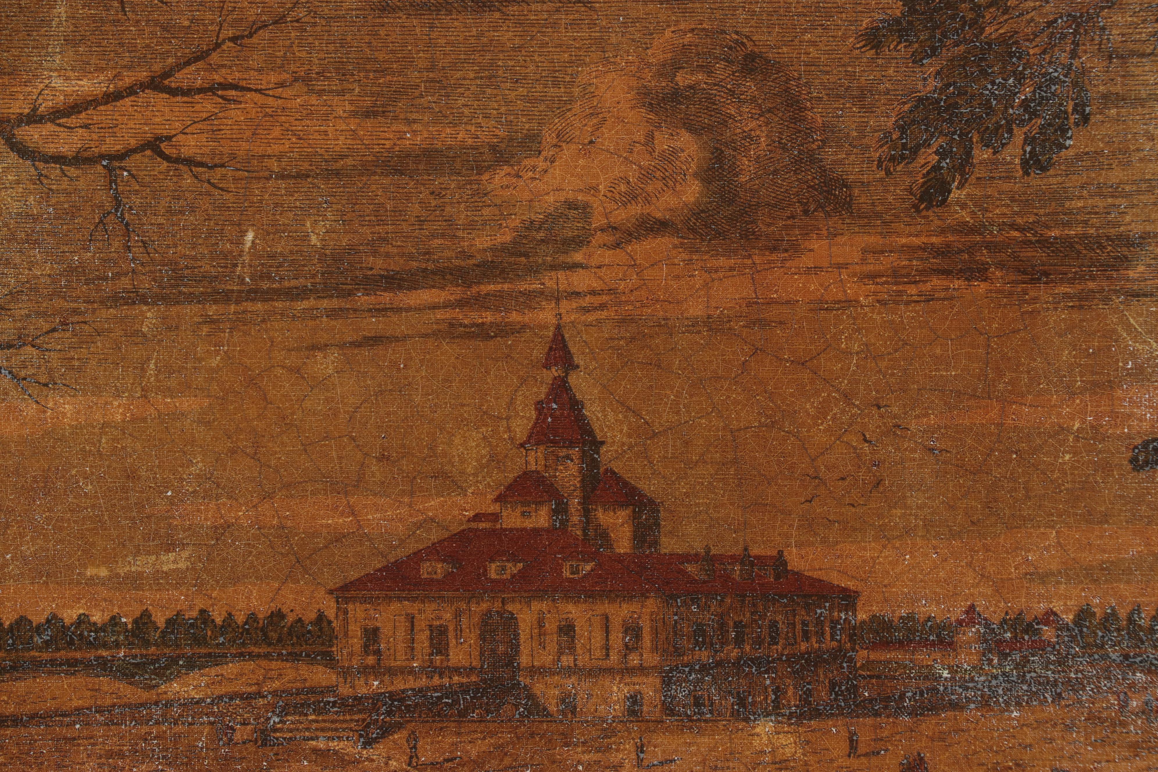 Embellished Reproduction Print "Romiaggio of S. Antonio near the Buon Ritiro"