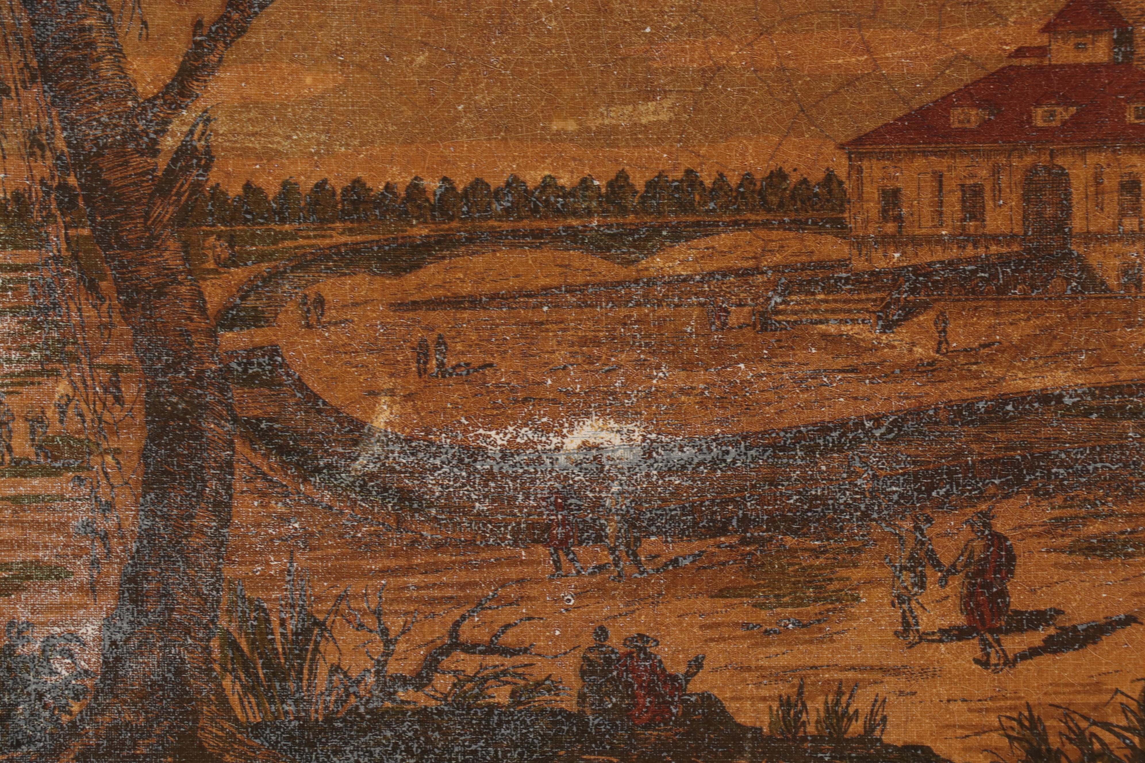 Embellished Reproduction Print "Romiaggio of S. Antonio near the Buon Ritiro"