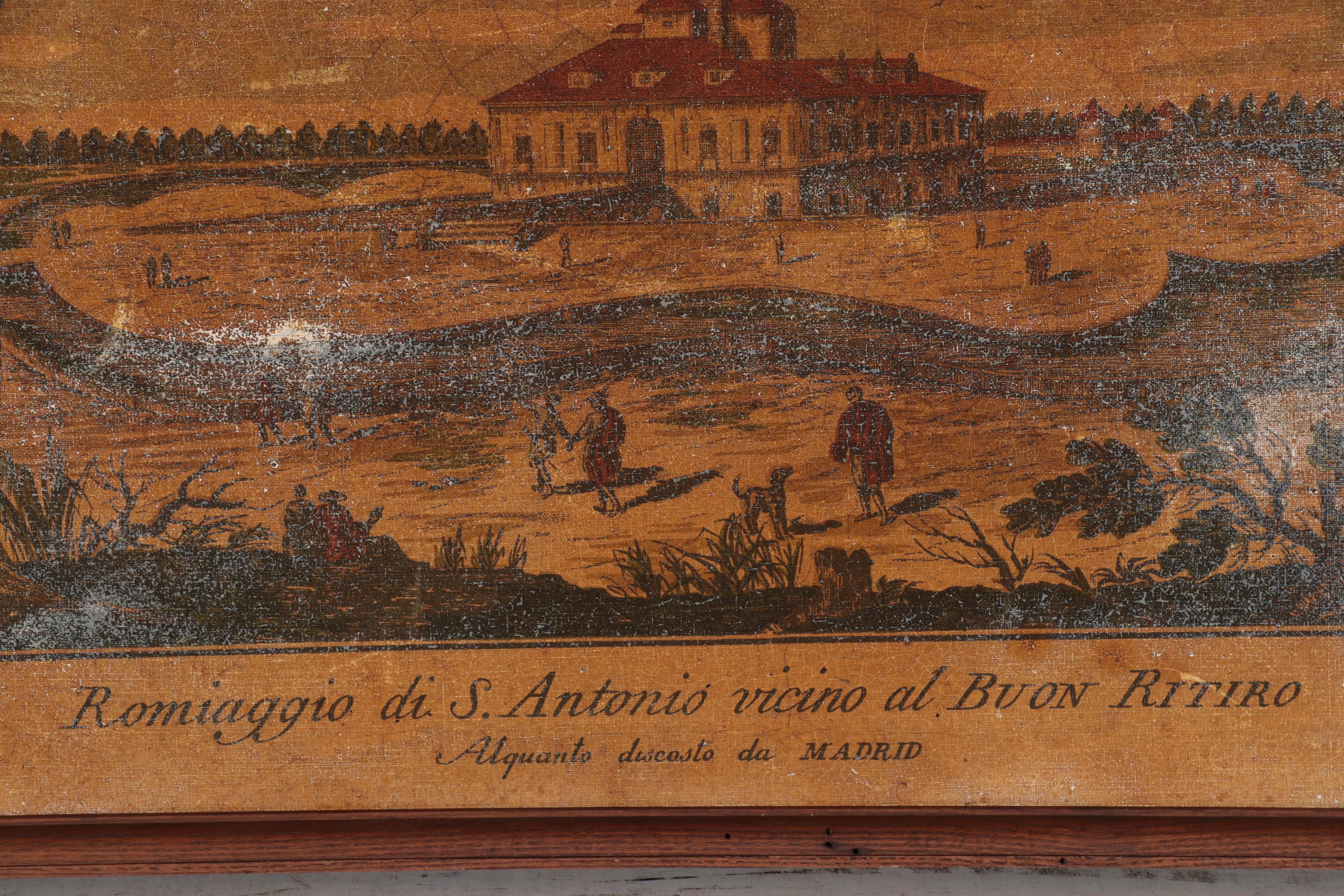 Embellished Reproduction Print "Romiaggio of S. Antonio near the Buon Ritiro"