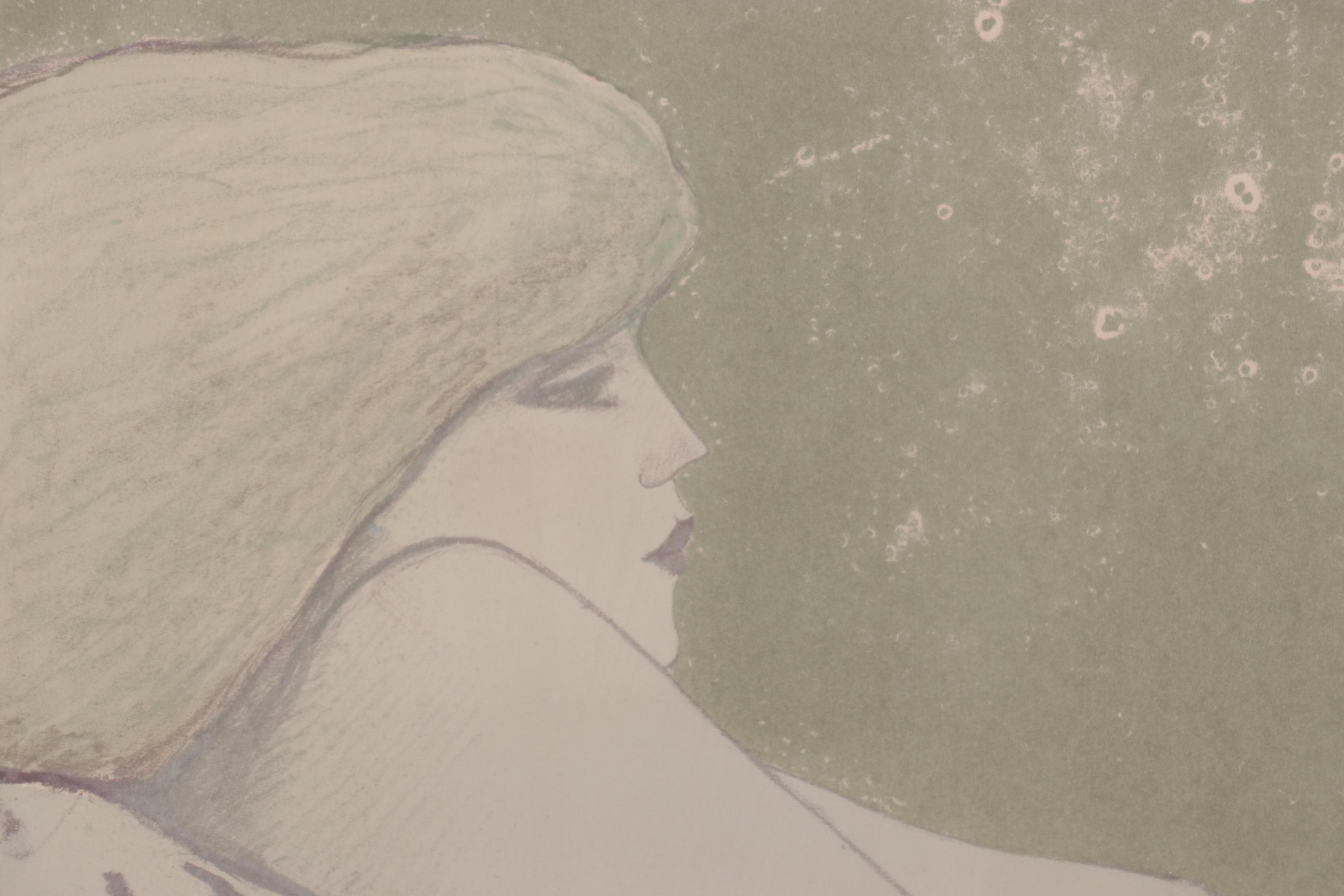 Jean Pierre Cassigneul Color Lithograph "Femme"