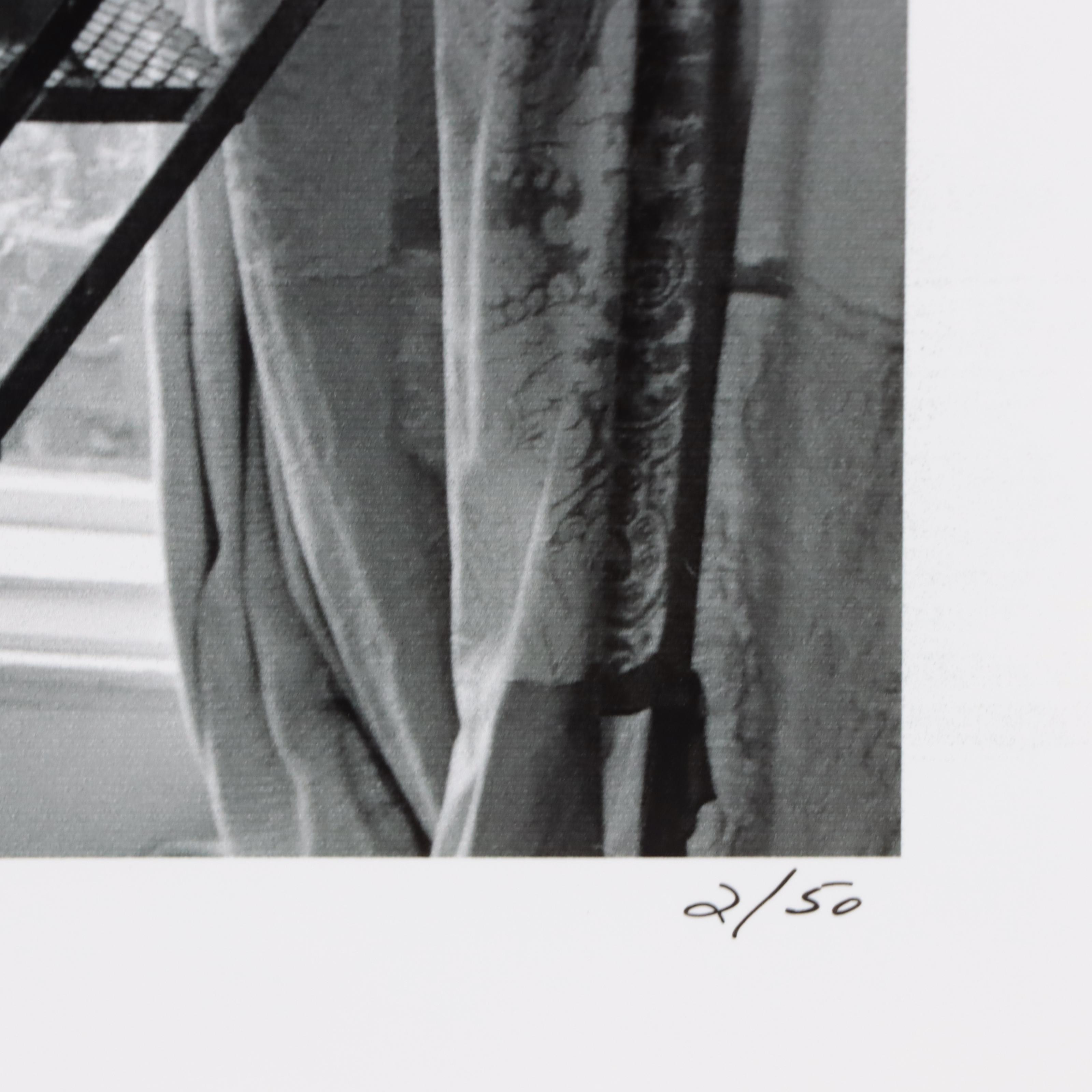 James Spada Digital Print of Male Nude on Rolling Ladder, 2007