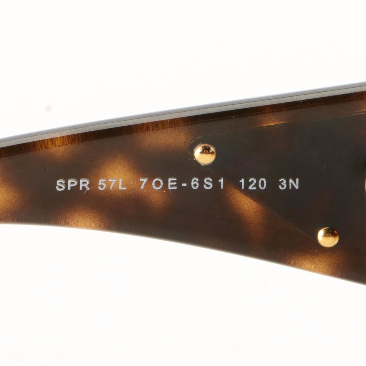 Prada SPR 57L Wrap Sunglasses in Metal and Acetate with Case