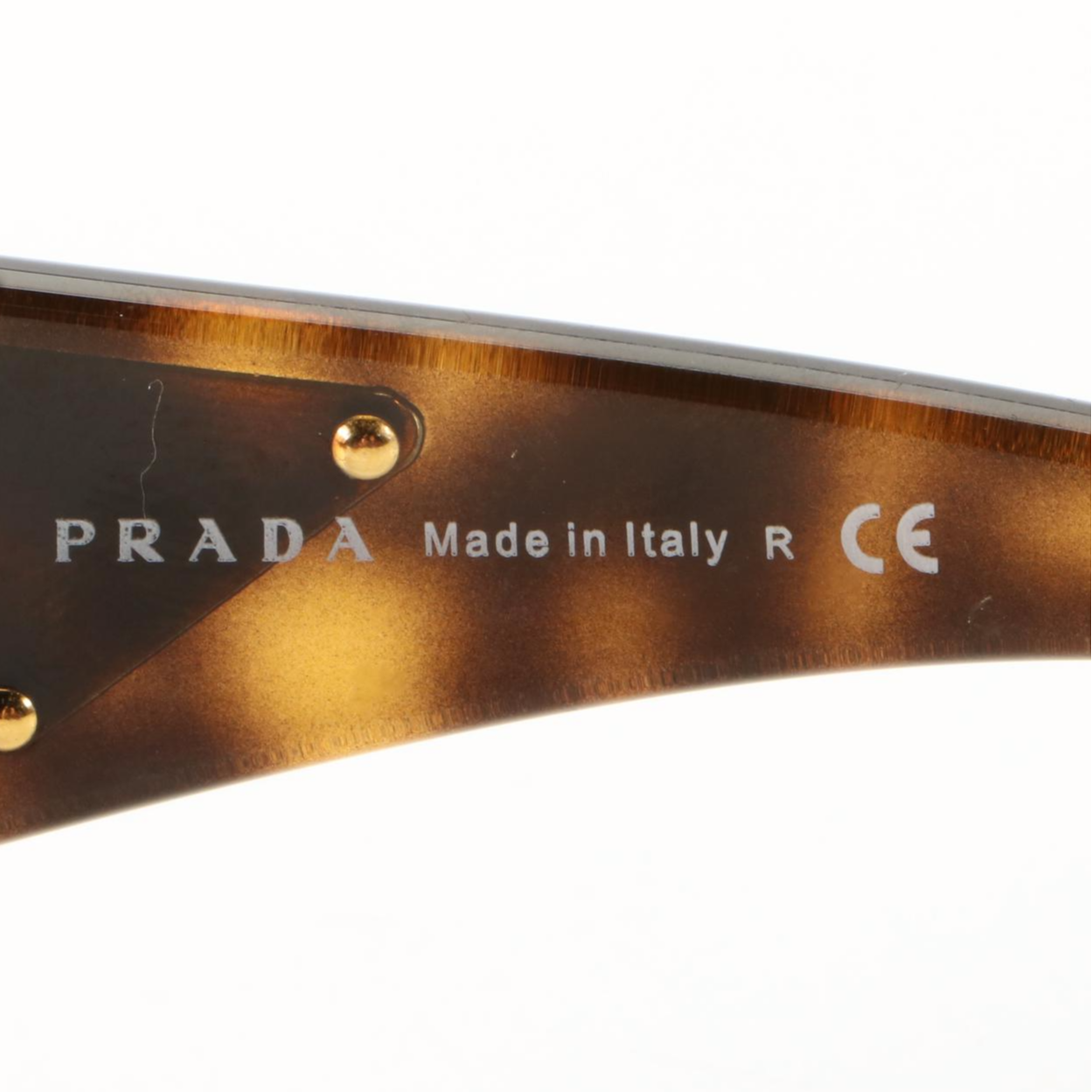 Prada SPR 57L Wrap Sunglasses in Metal and Acetate with Case