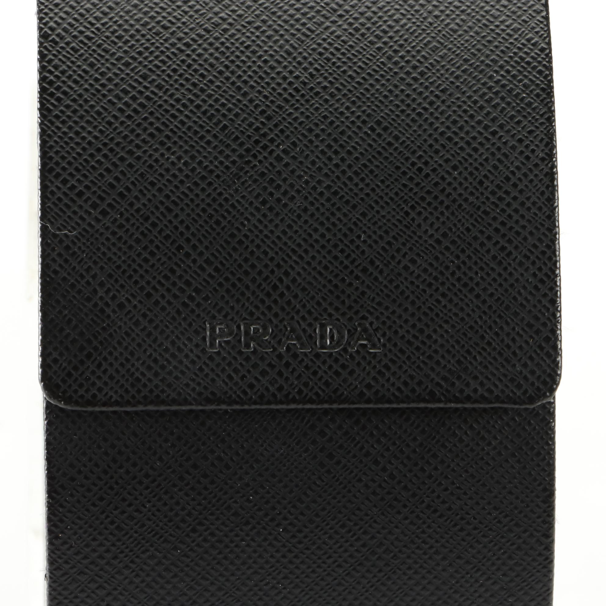 Prada SPR 57L Wrap Sunglasses in Metal and Acetate with Case