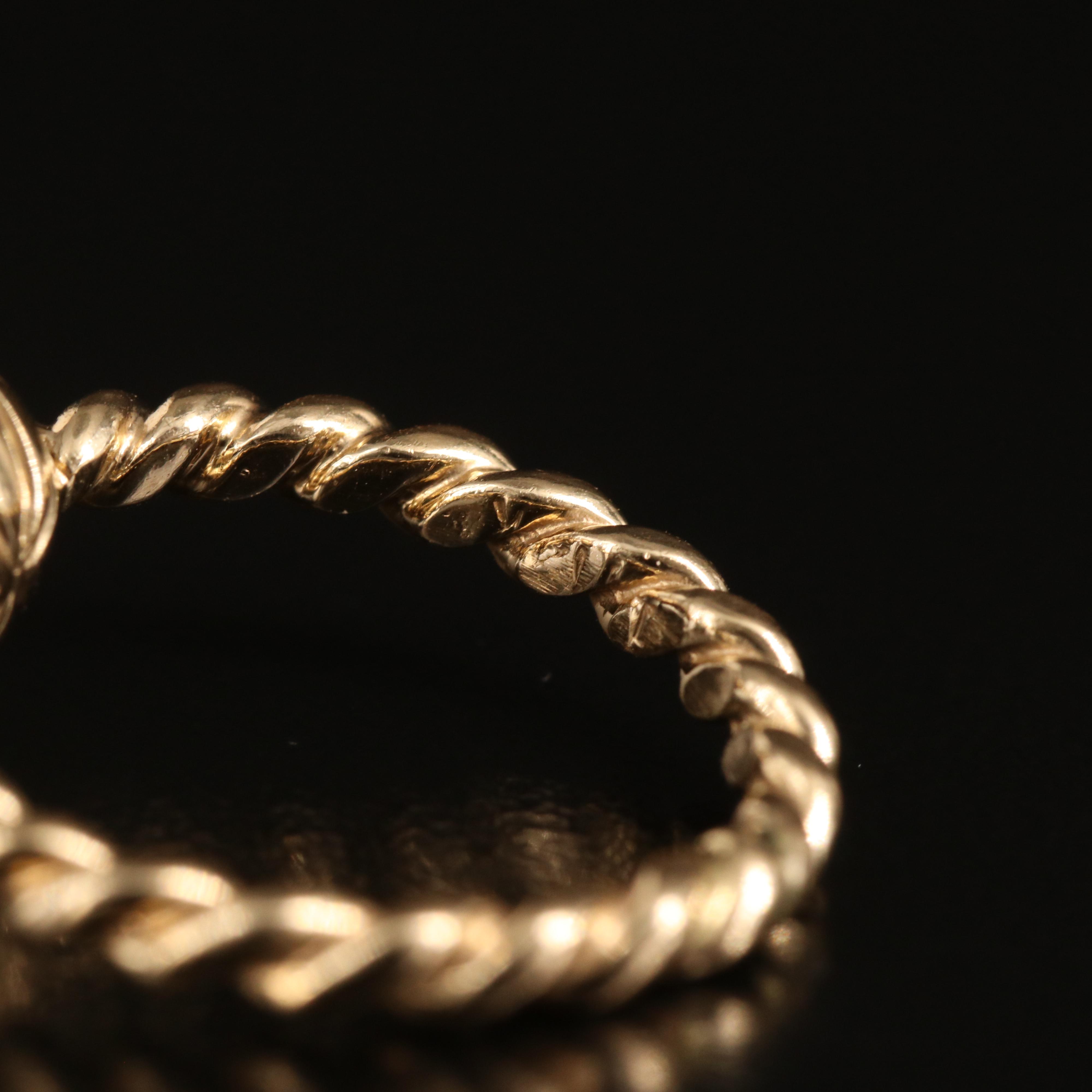 14K Diamond and Ruby Flower Ring