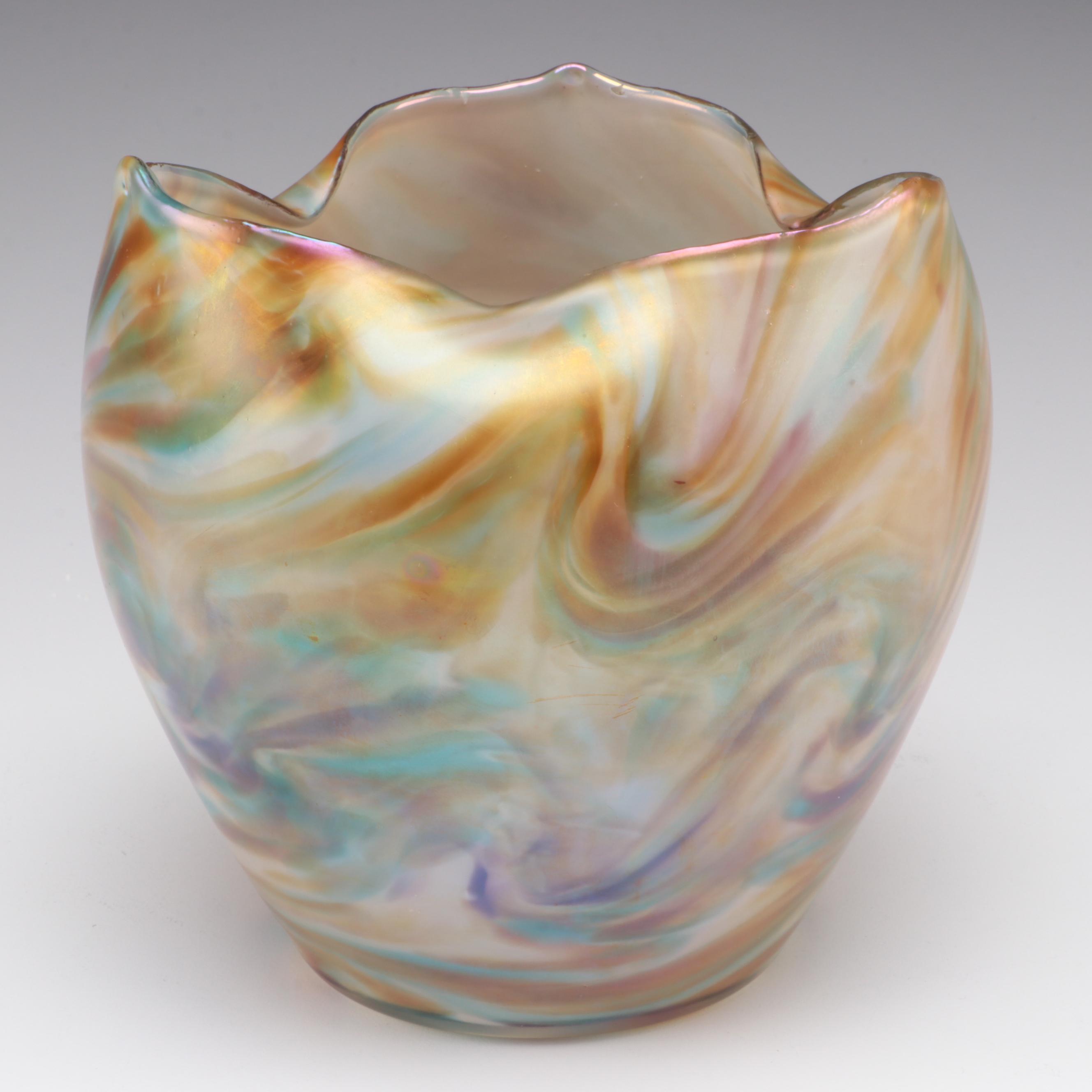 Austrian Art Glass Vase