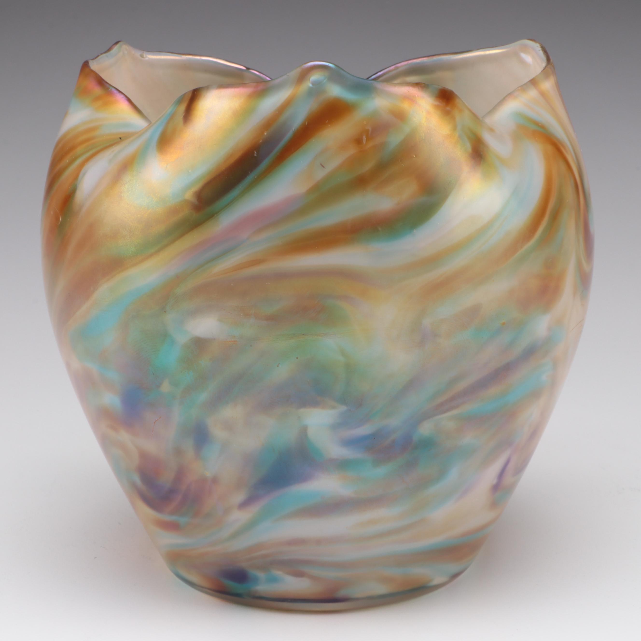 Austrian Art Glass Vase