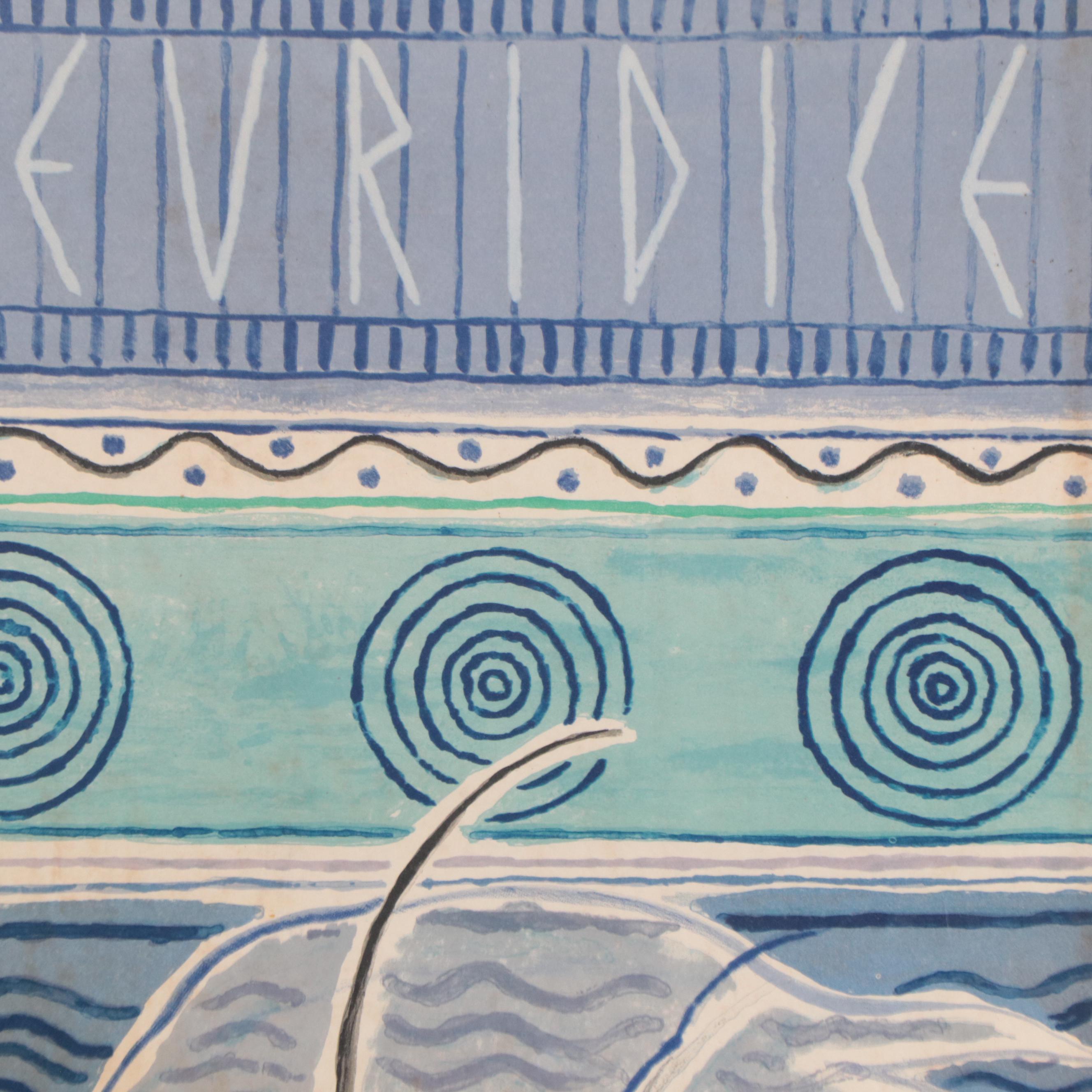 Lithograph After Rolf Gerarad "Orfeo ed Euridice" for Metropolitan Opera