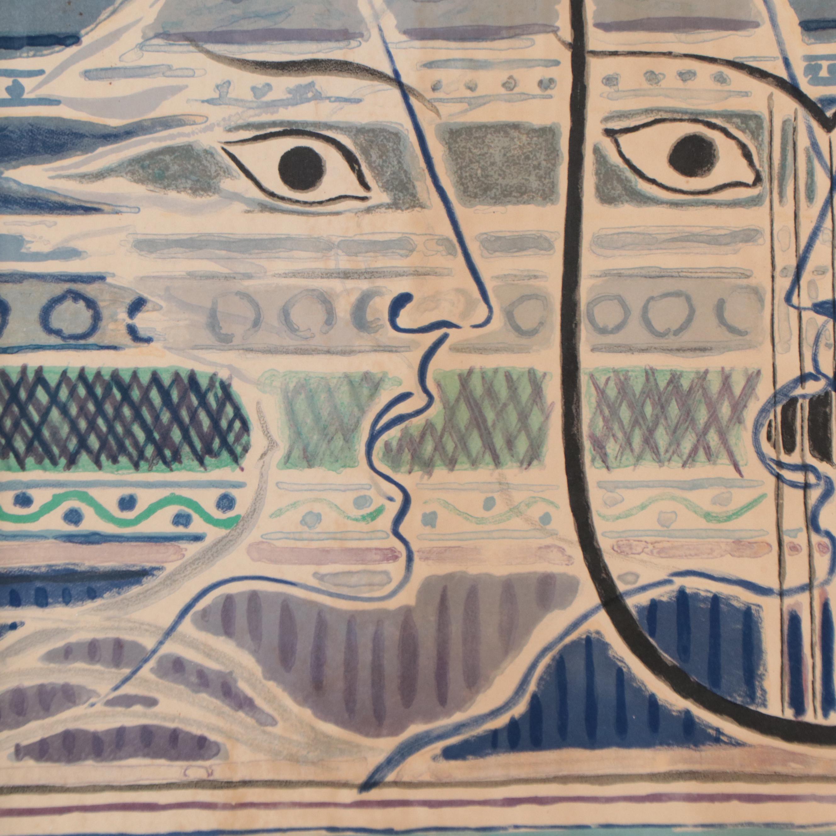 Lithograph After Rolf Gerarad "Orfeo ed Euridice" for Metropolitan Opera