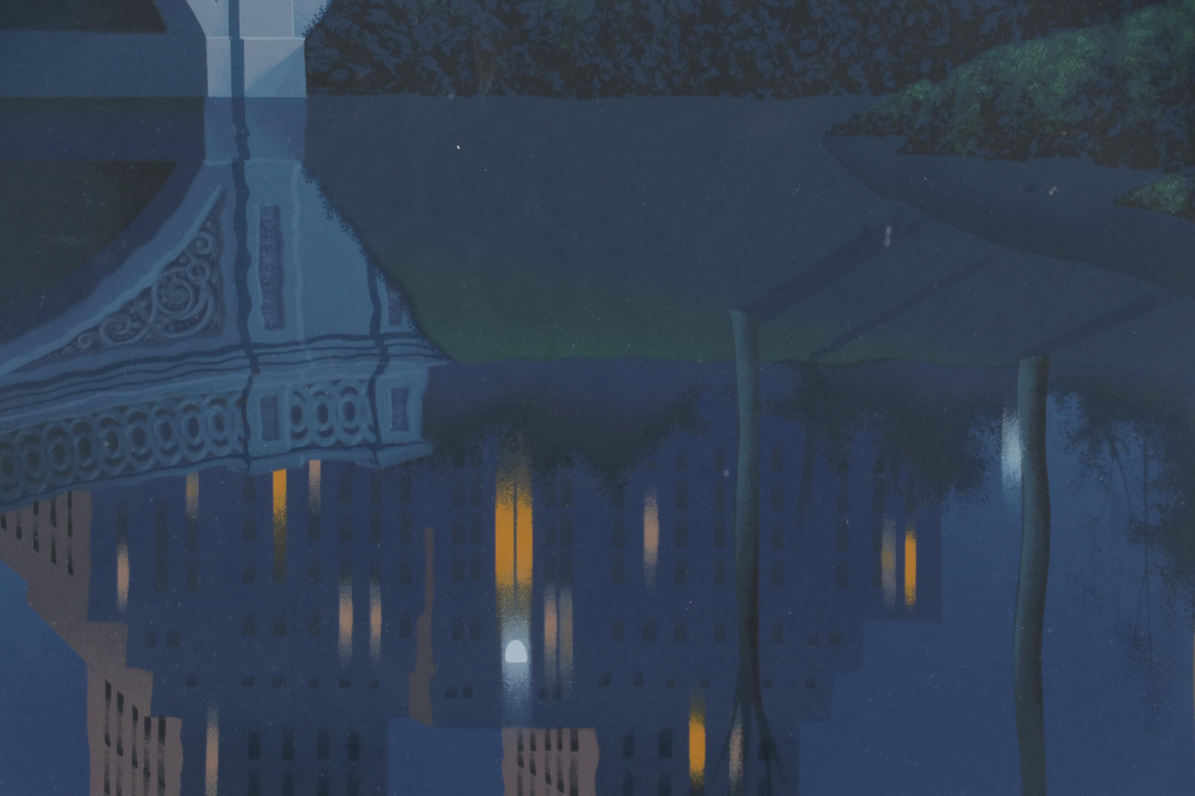 Jim Buckels Serigraph of Cityscape "San Remo"