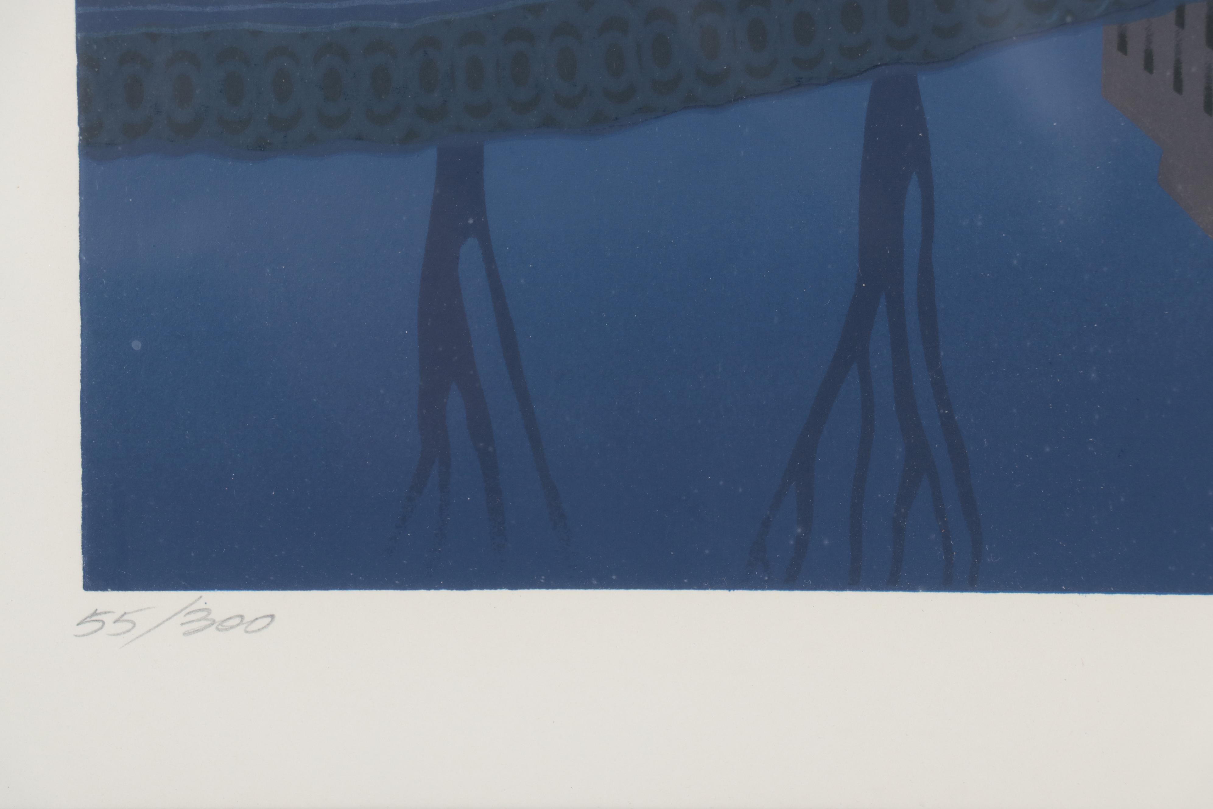 Jim Buckels Serigraph of Cityscape "San Remo"