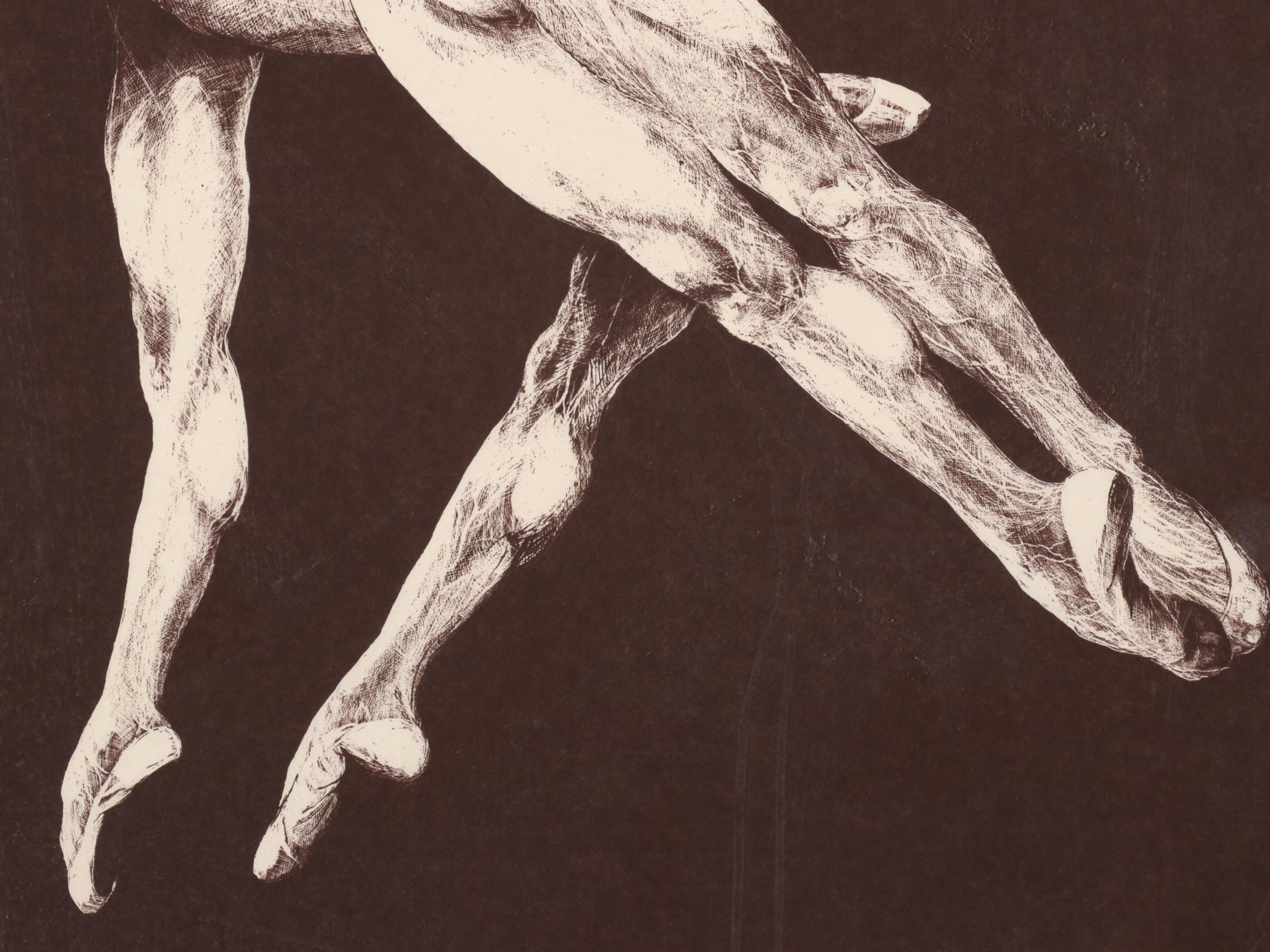 Gatja Helgart Rothé Screenprint of Dancers "Pas de Trois"