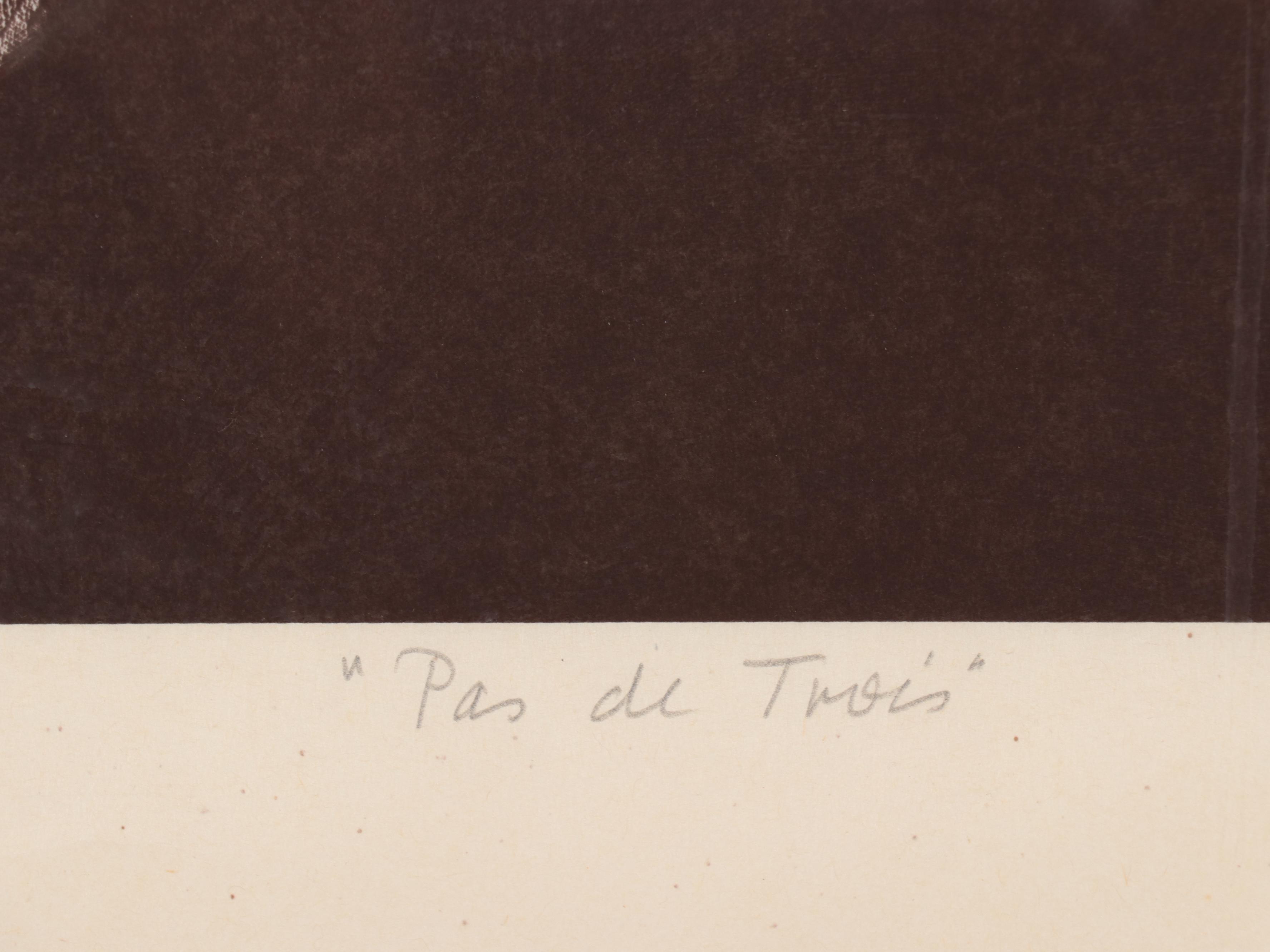 Gatja Helgart Rothé Screenprint of Dancers "Pas de Trois"