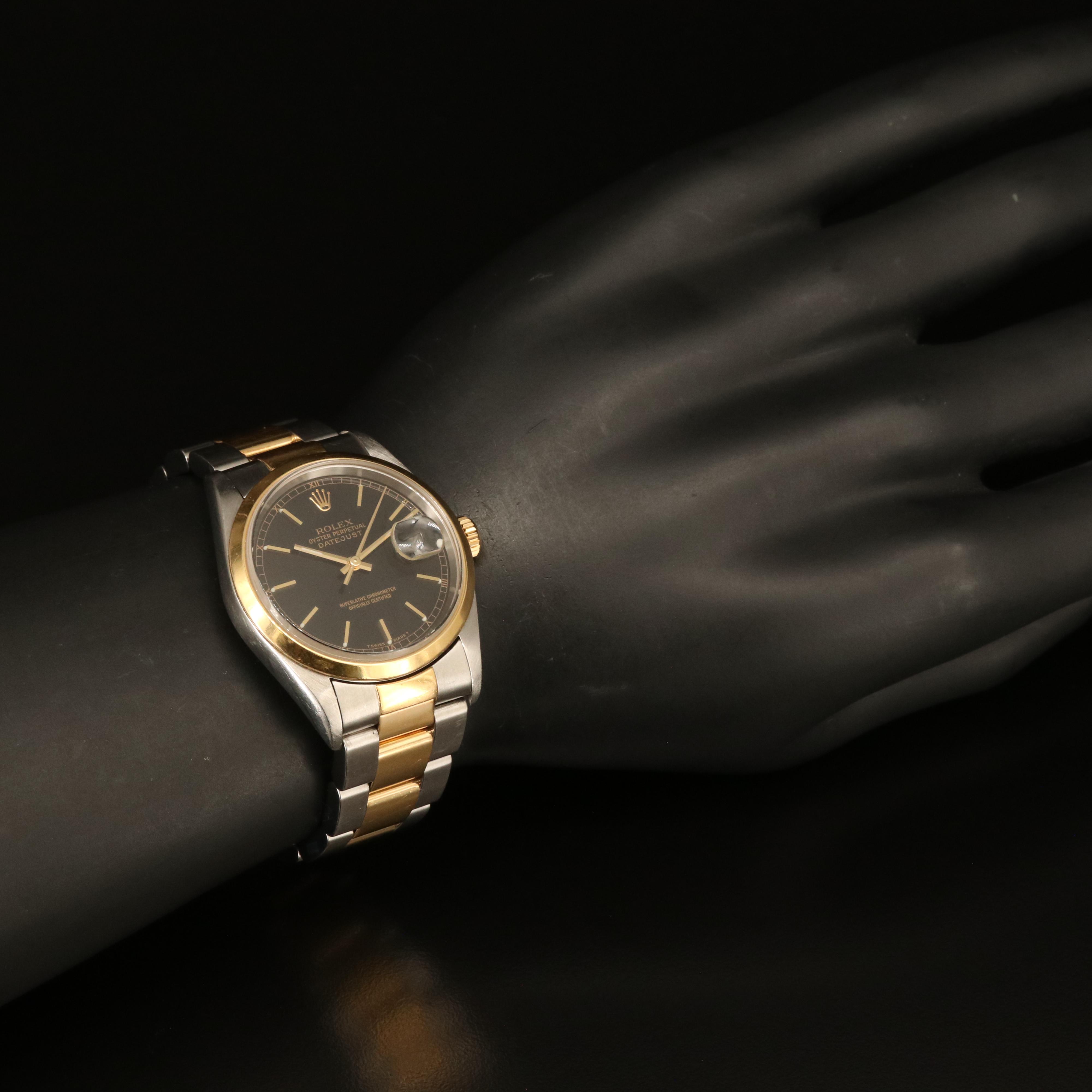 1997 Rolex Oyster Perpetual Datejust 18K and Stainless Steel Watch