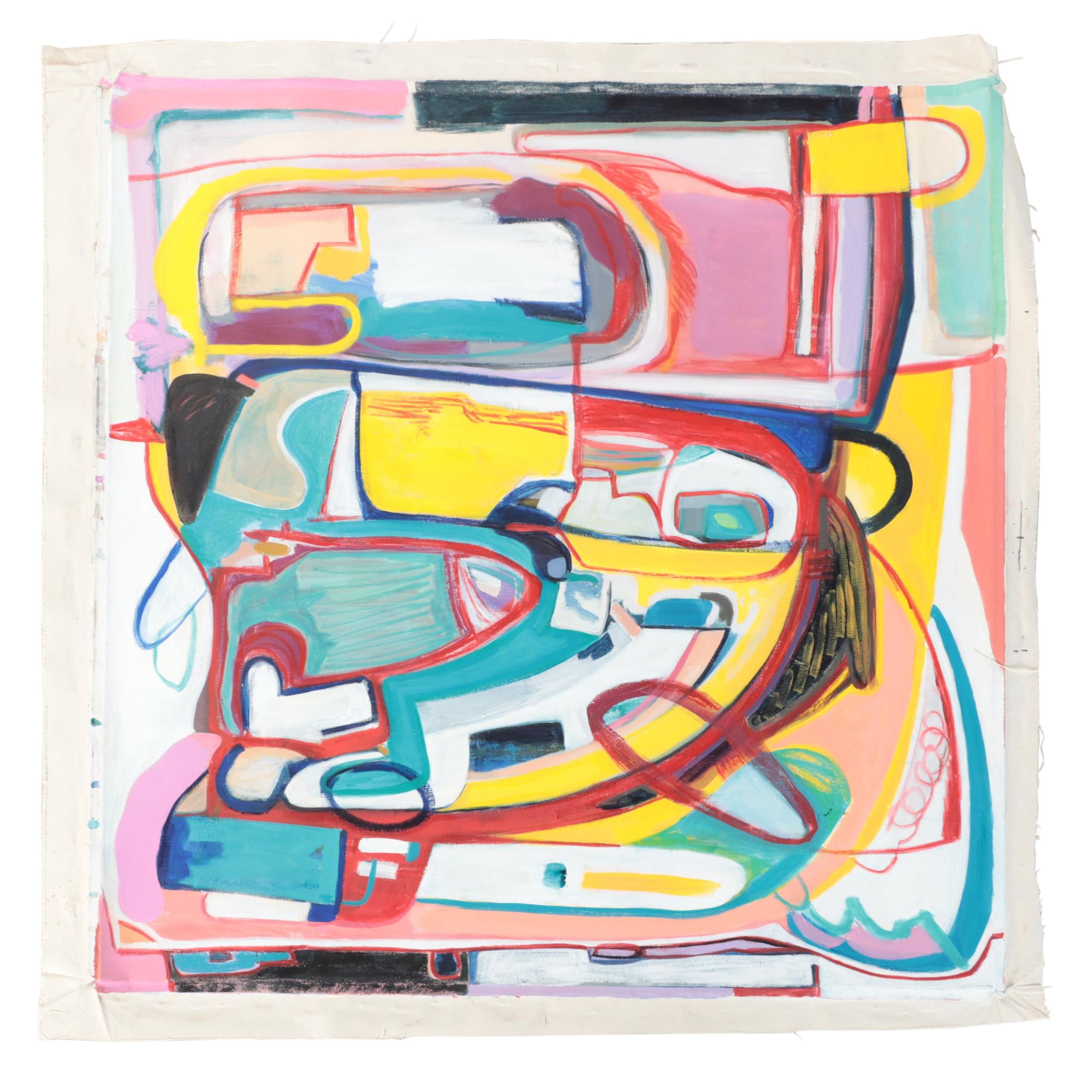 Rhee Lightner Acrylic Painting "The Haunted House on East 6th Street"