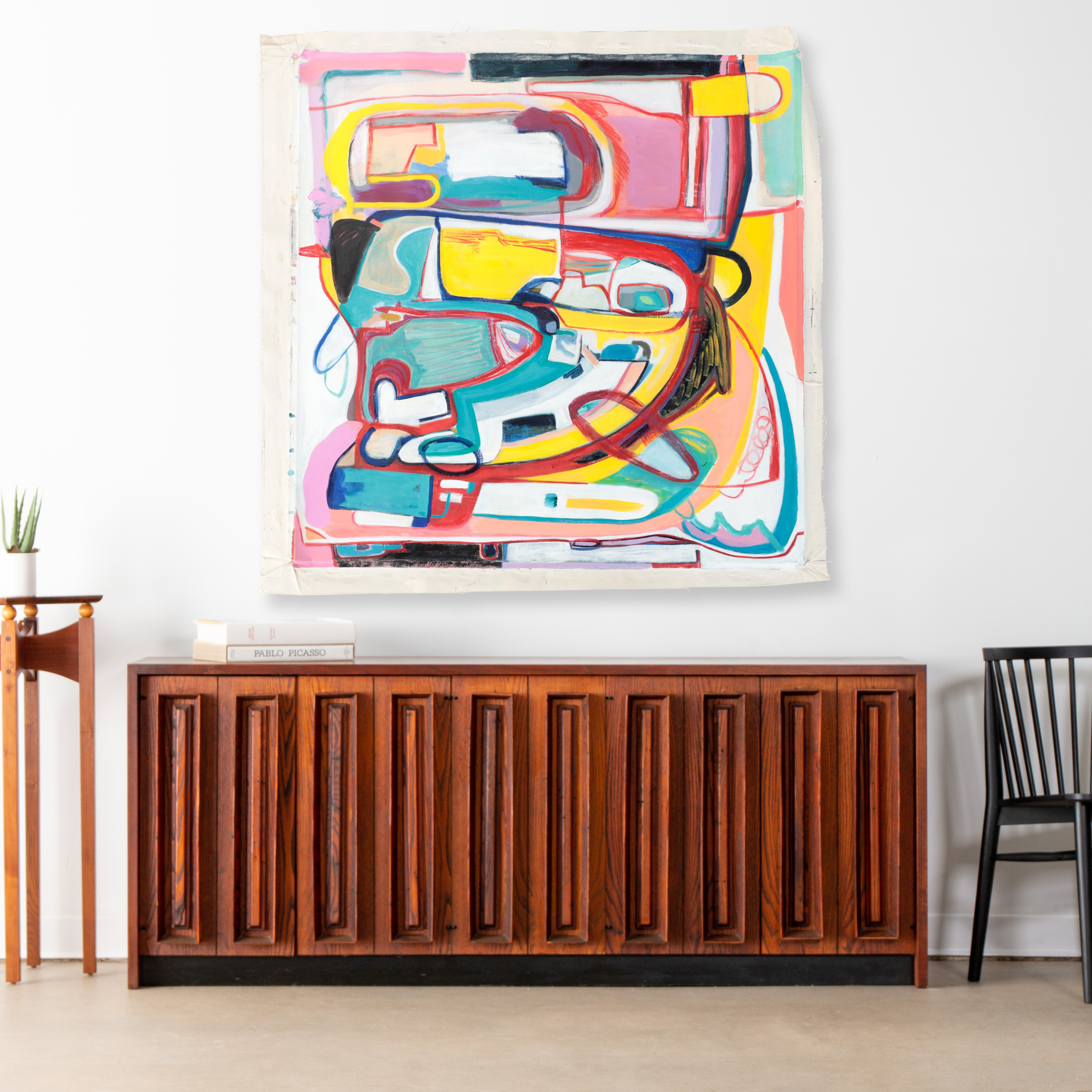 Rhee Lightner Acrylic Painting "The Haunted House on East 6th Street"