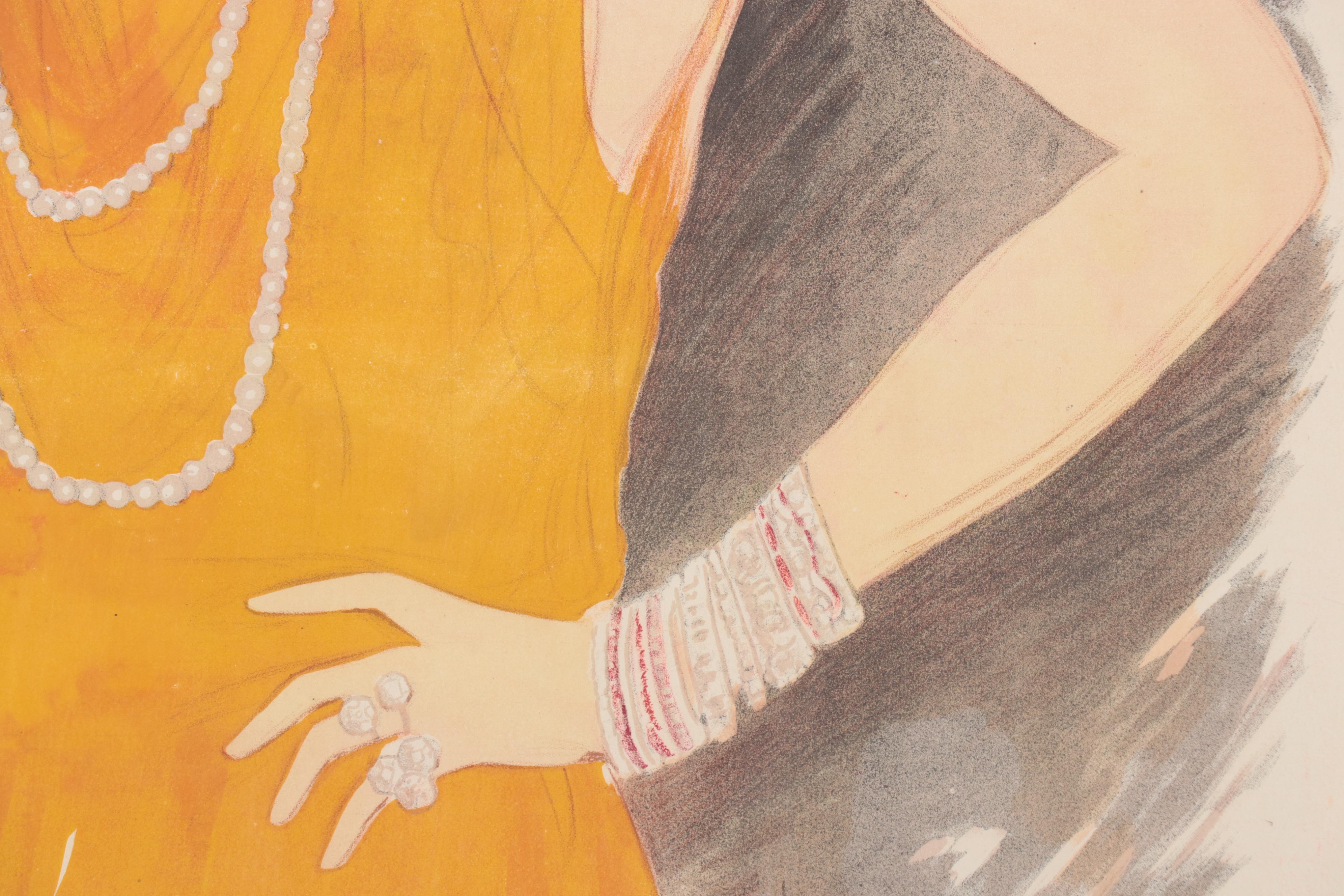 Lithograph After Marcel Vertès "Simon Frevalles"