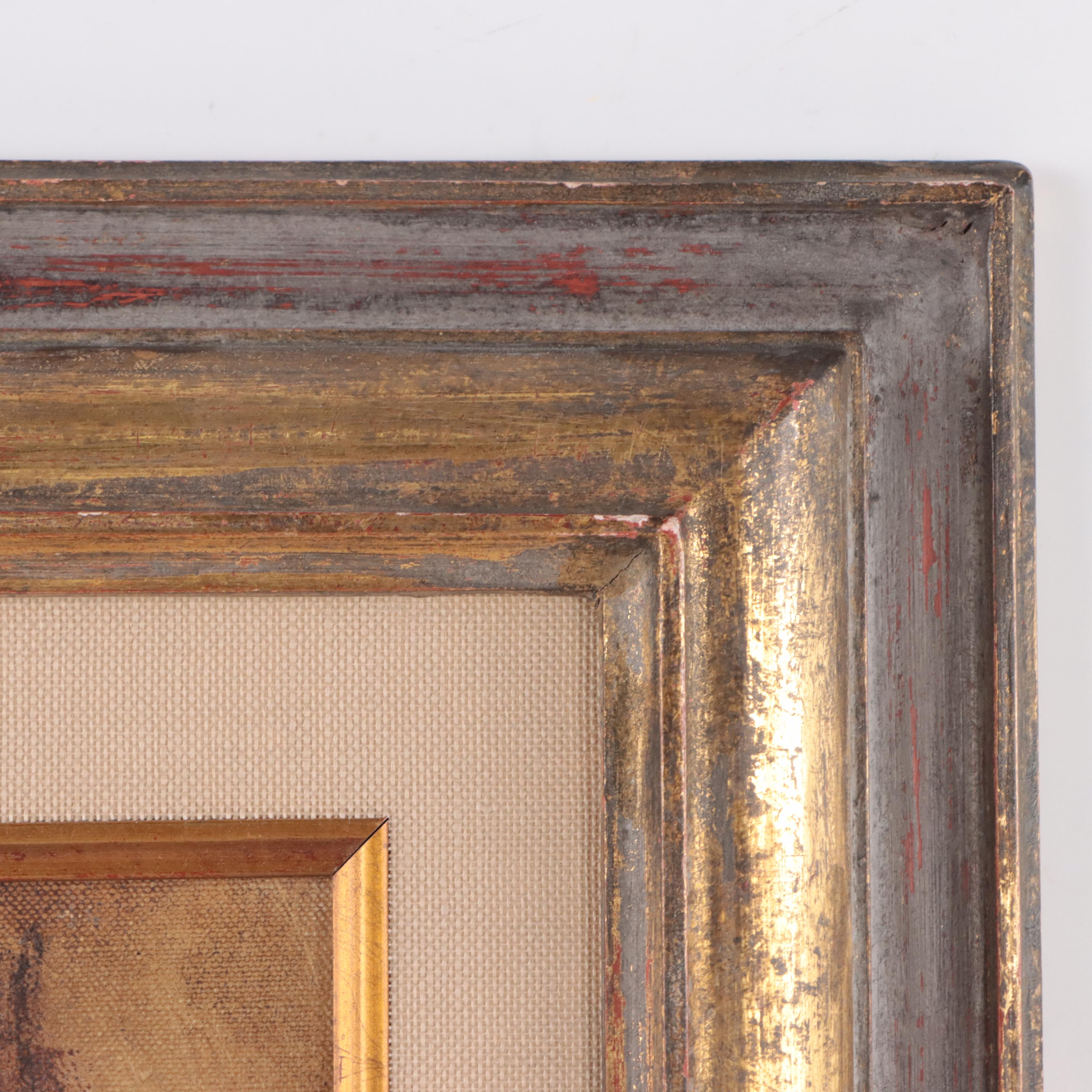 Moses Soyer Oil Painting of Mother and Child, Circa 1960