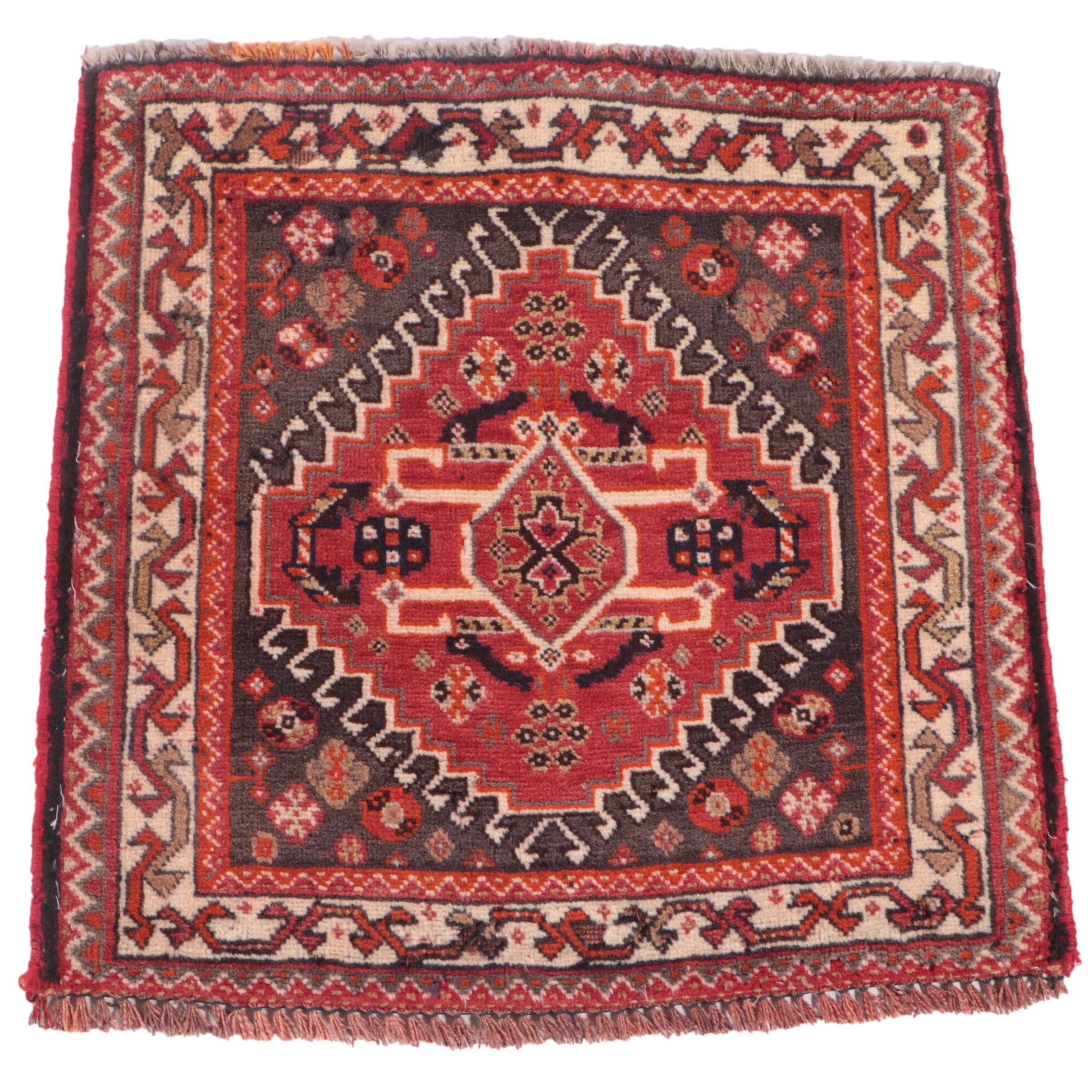 1'11 x 2' Hand-Knotted Persian Lurs Floor Mat