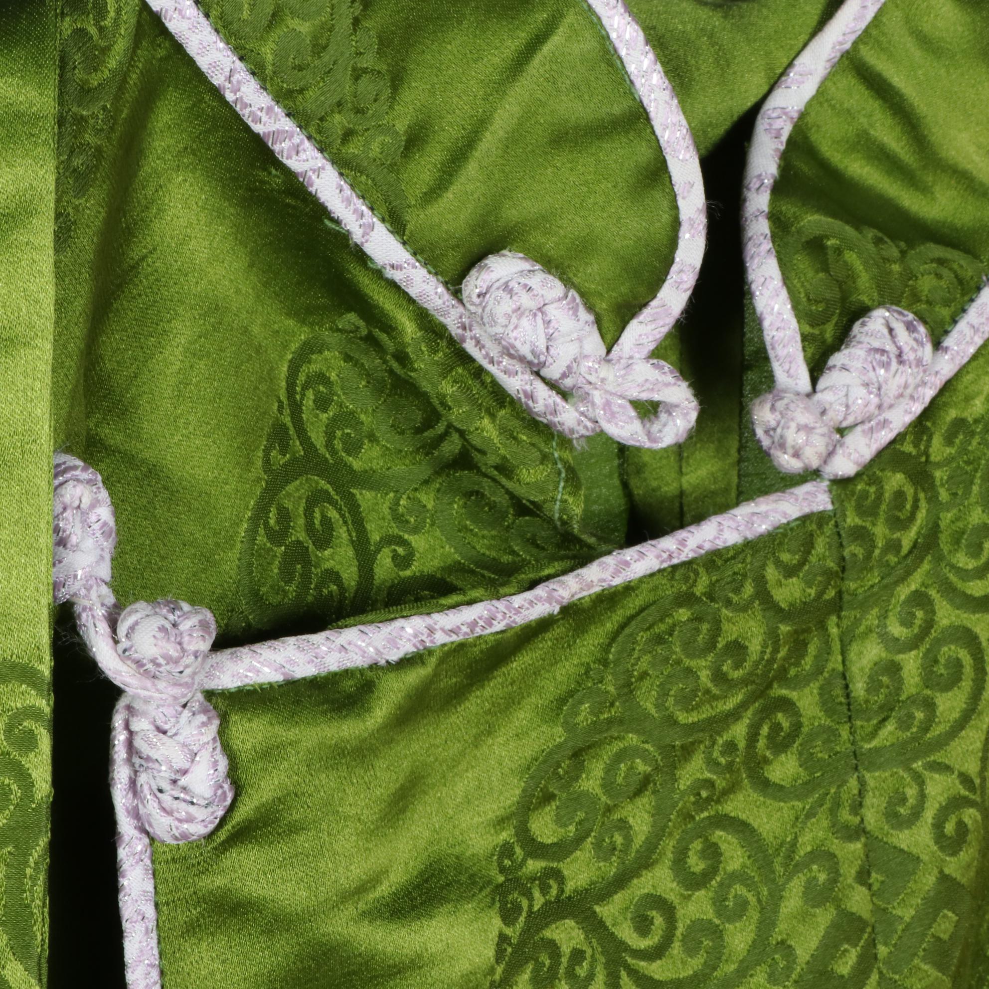 Chinoiserie Brocade Mandarin Collar Robes/Dresses