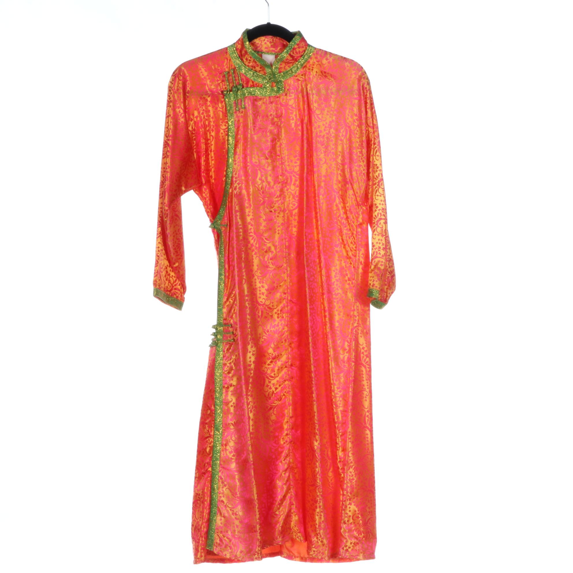 Chinoiserie Brocade Mandarin Collar Robes/Dresses