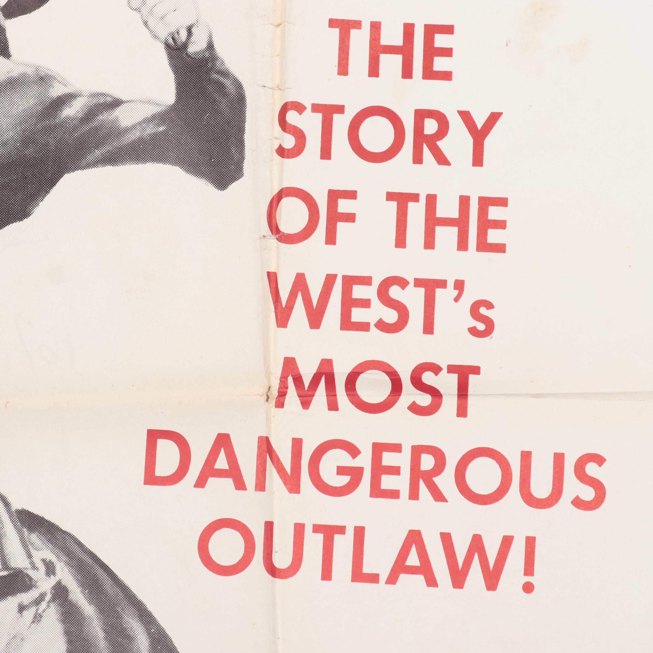 "Billy the Kid" Movie Poster, Circa 1955