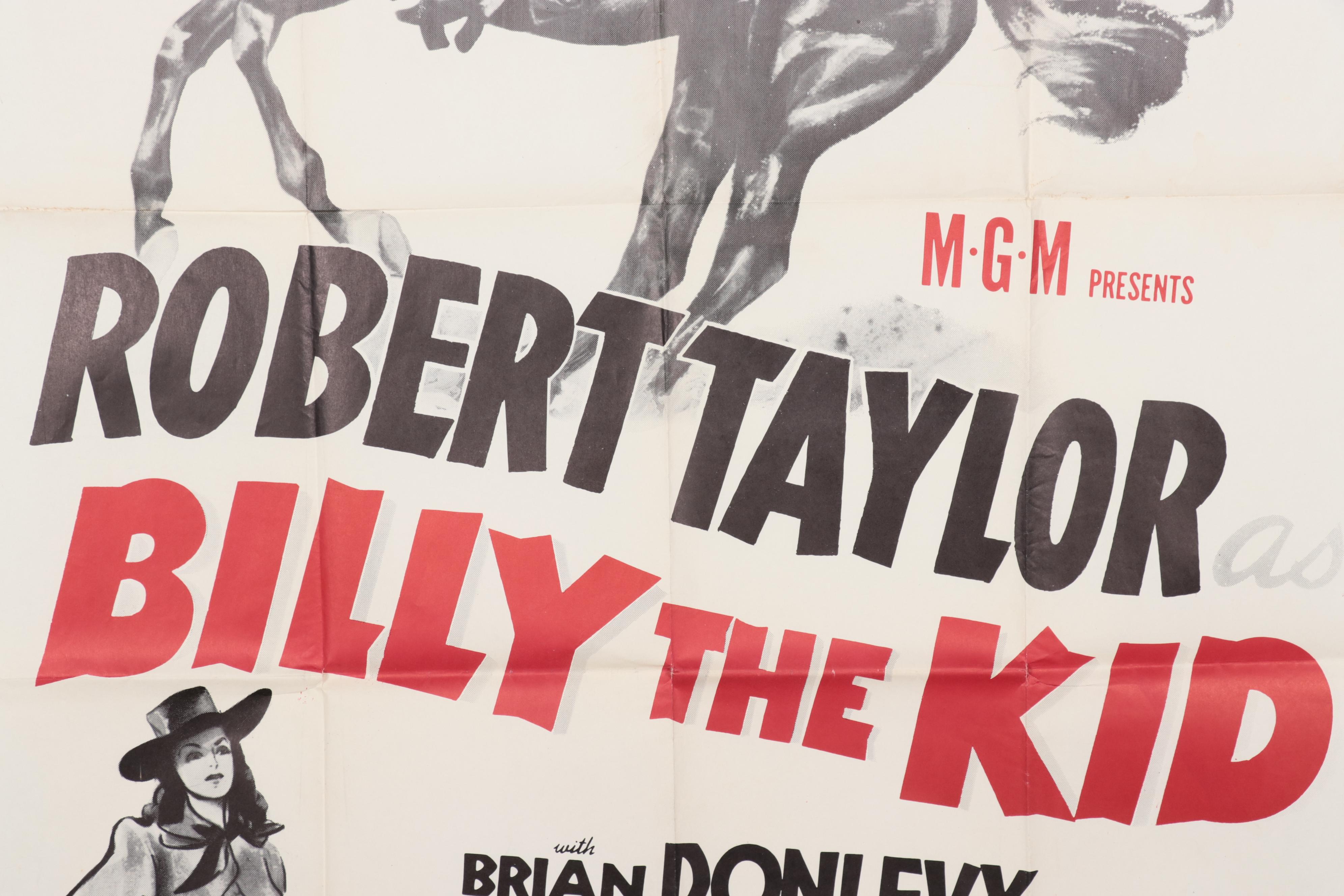 "Billy the Kid" Movie Poster, Circa 1955