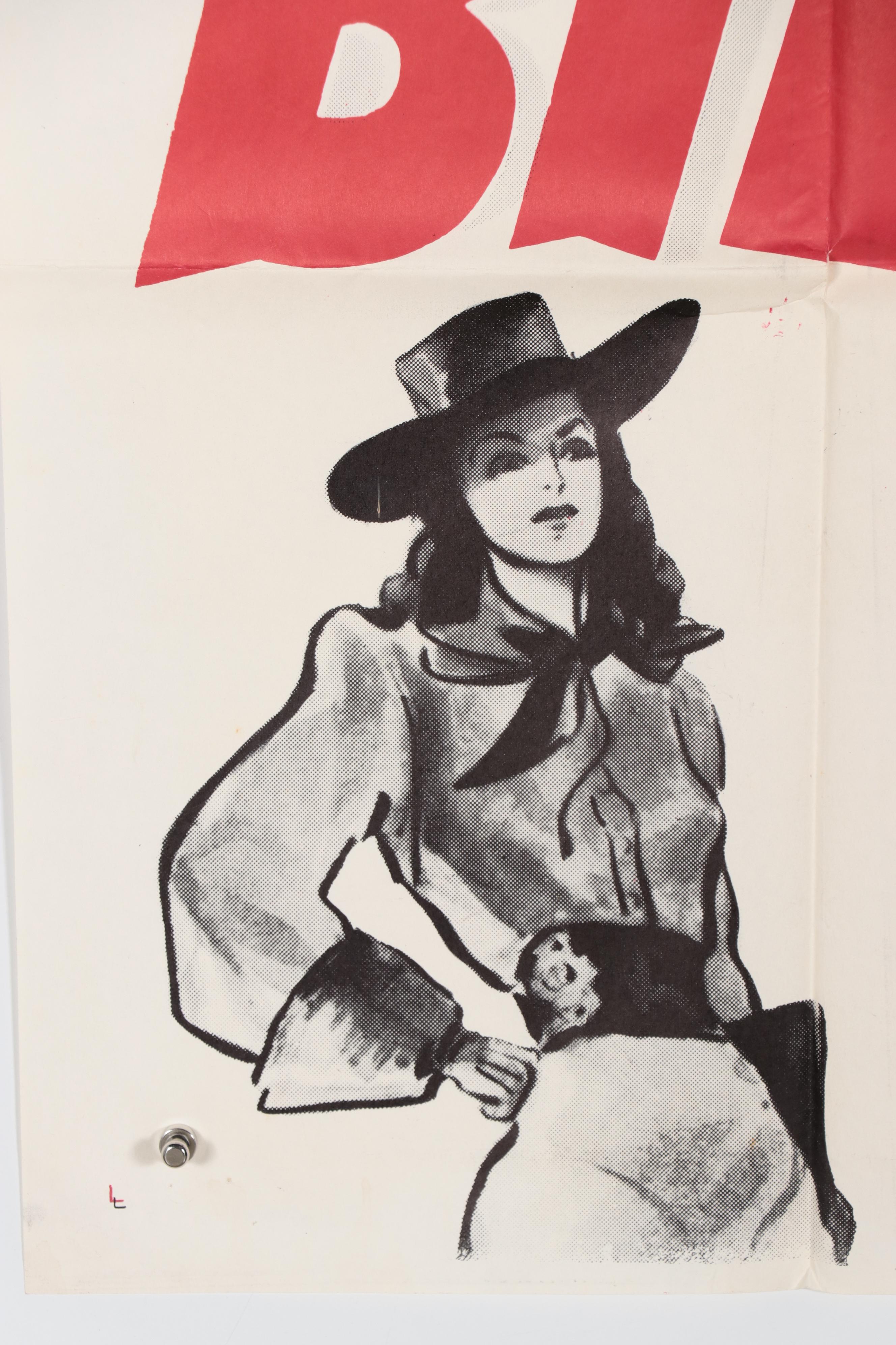 "Billy the Kid" Movie Poster, Circa 1955