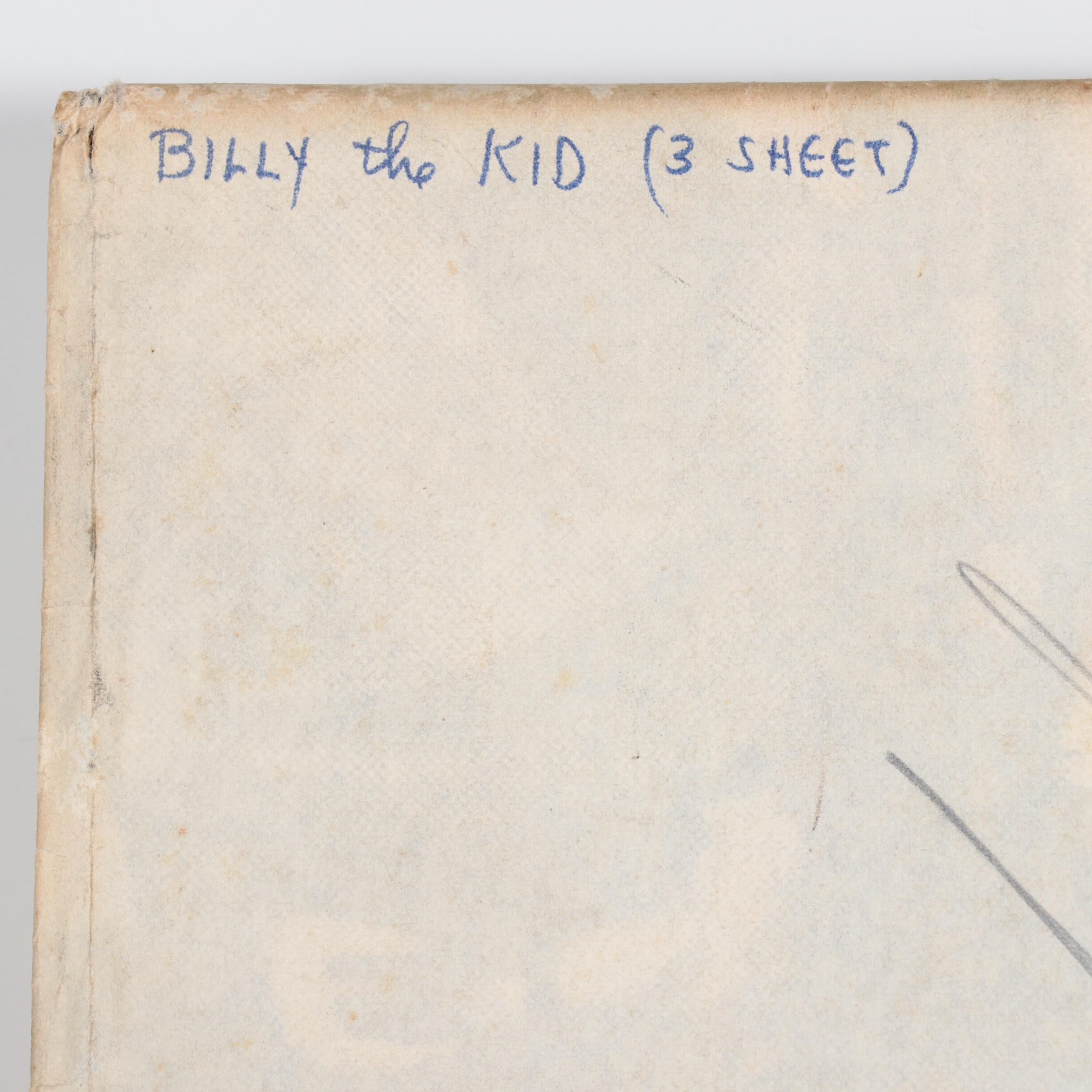 "Billy the Kid" Movie Poster, Circa 1955