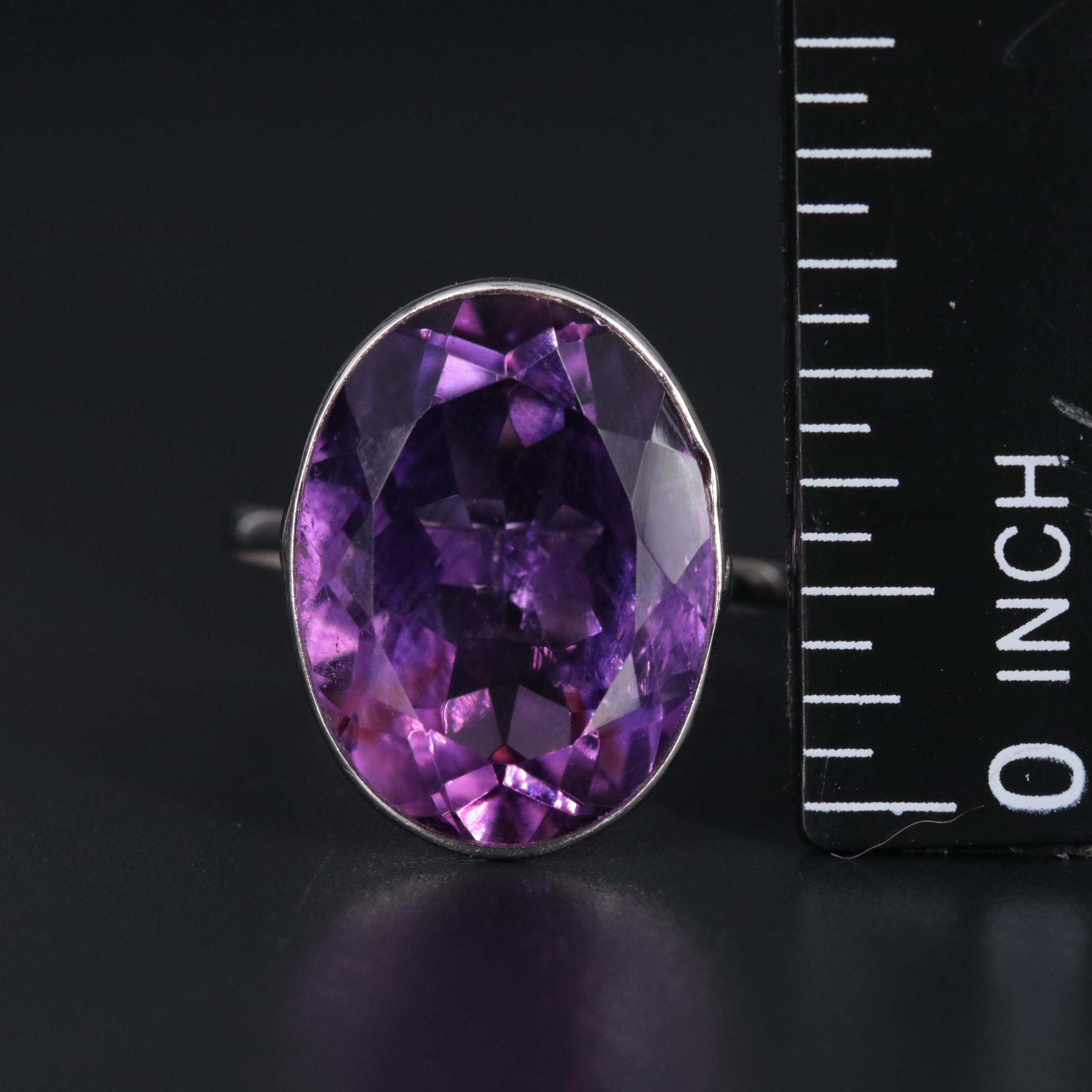 14K Amethyst Ring
