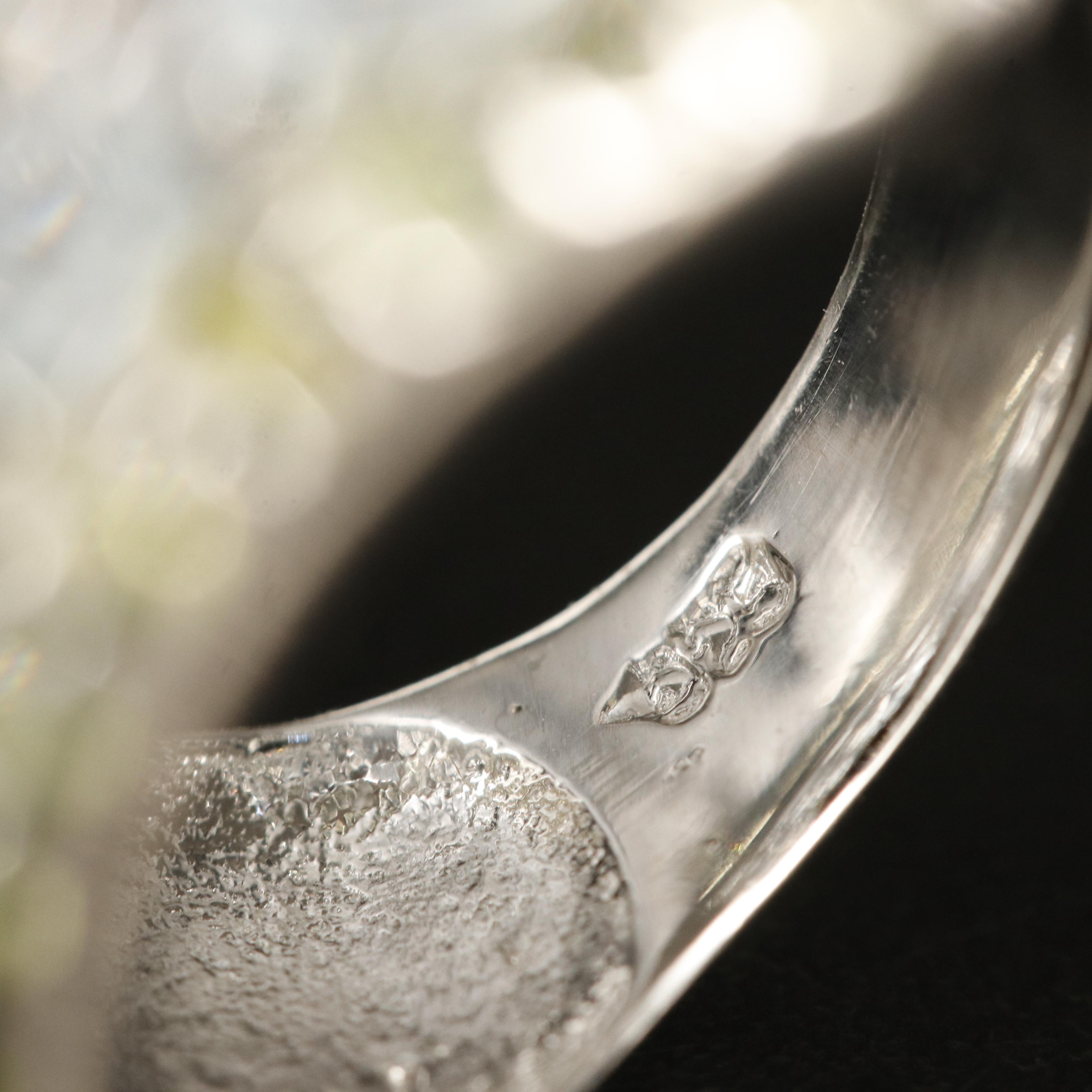 Sterling Aquamarine and Peridot Ring