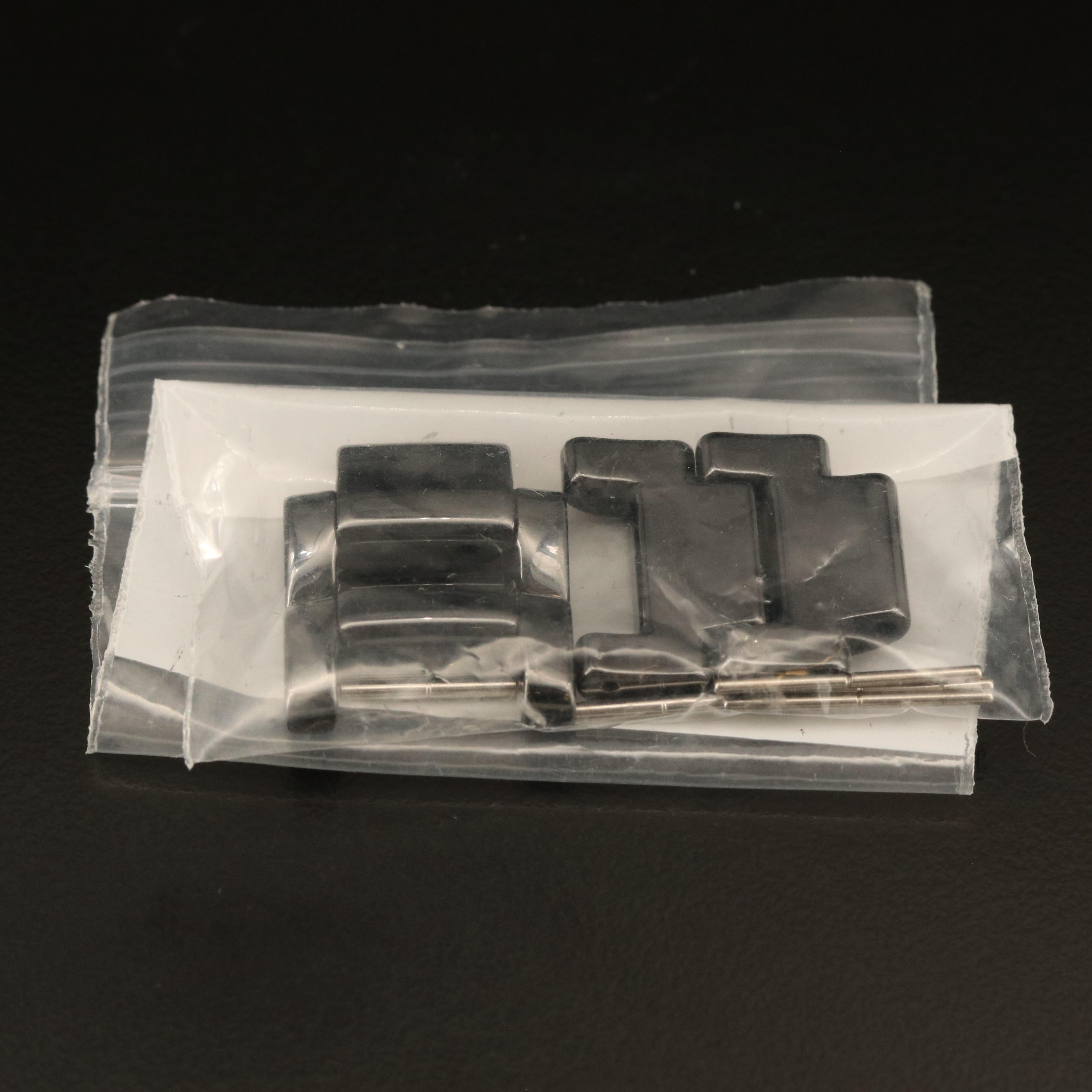 Michele Tahitian Diamond and Ceramic Quartz Chronograph Watch