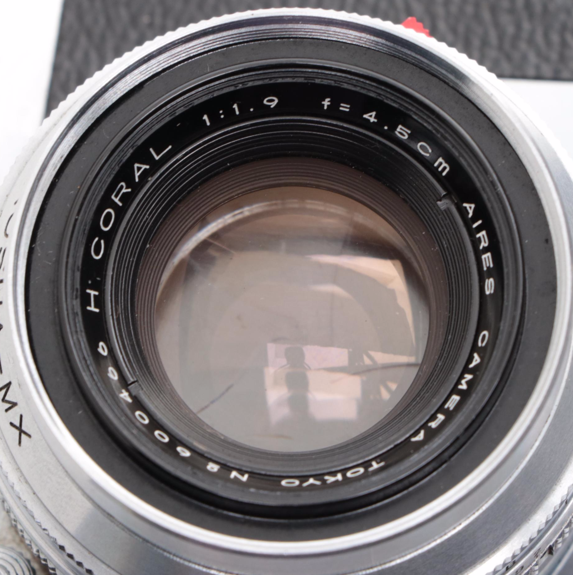 Aires 35-III and Petri Flex-V 35 mm Cameras, Mid-20th Century