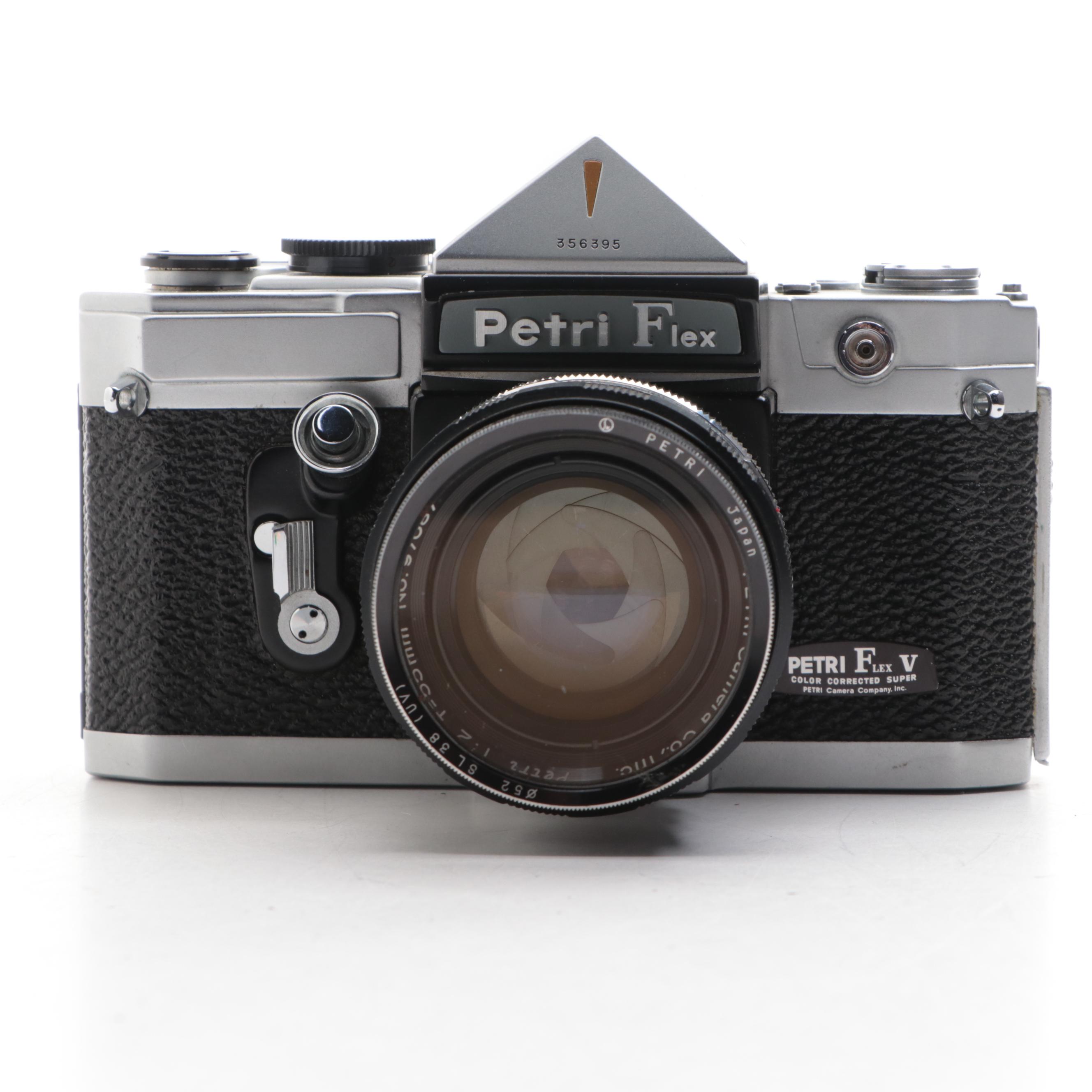 Aires 35-III and Petri Flex-V 35 mm Cameras, Mid-20th Century