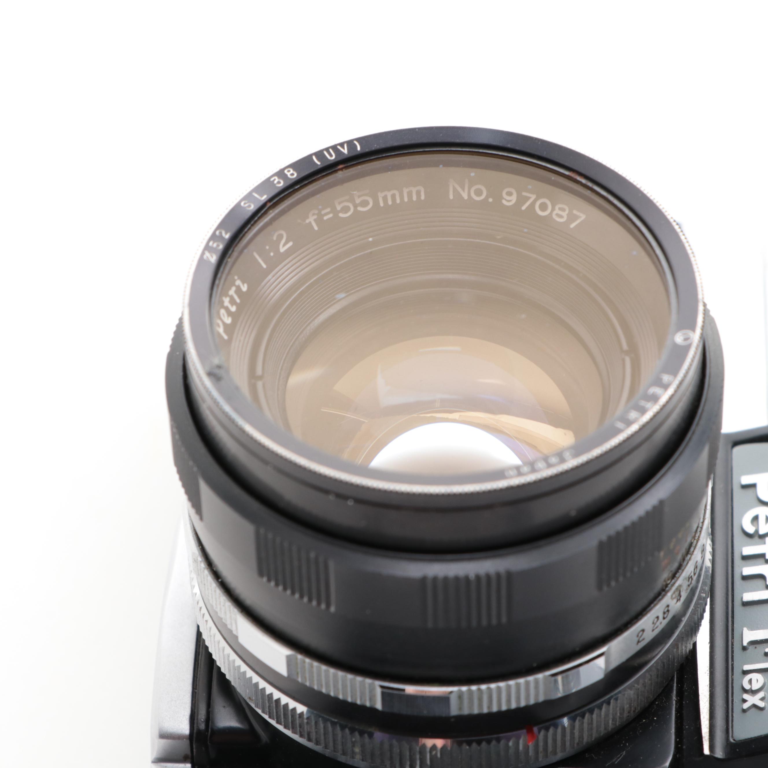 Aires 35-III and Petri Flex-V 35 mm Cameras, Mid-20th Century