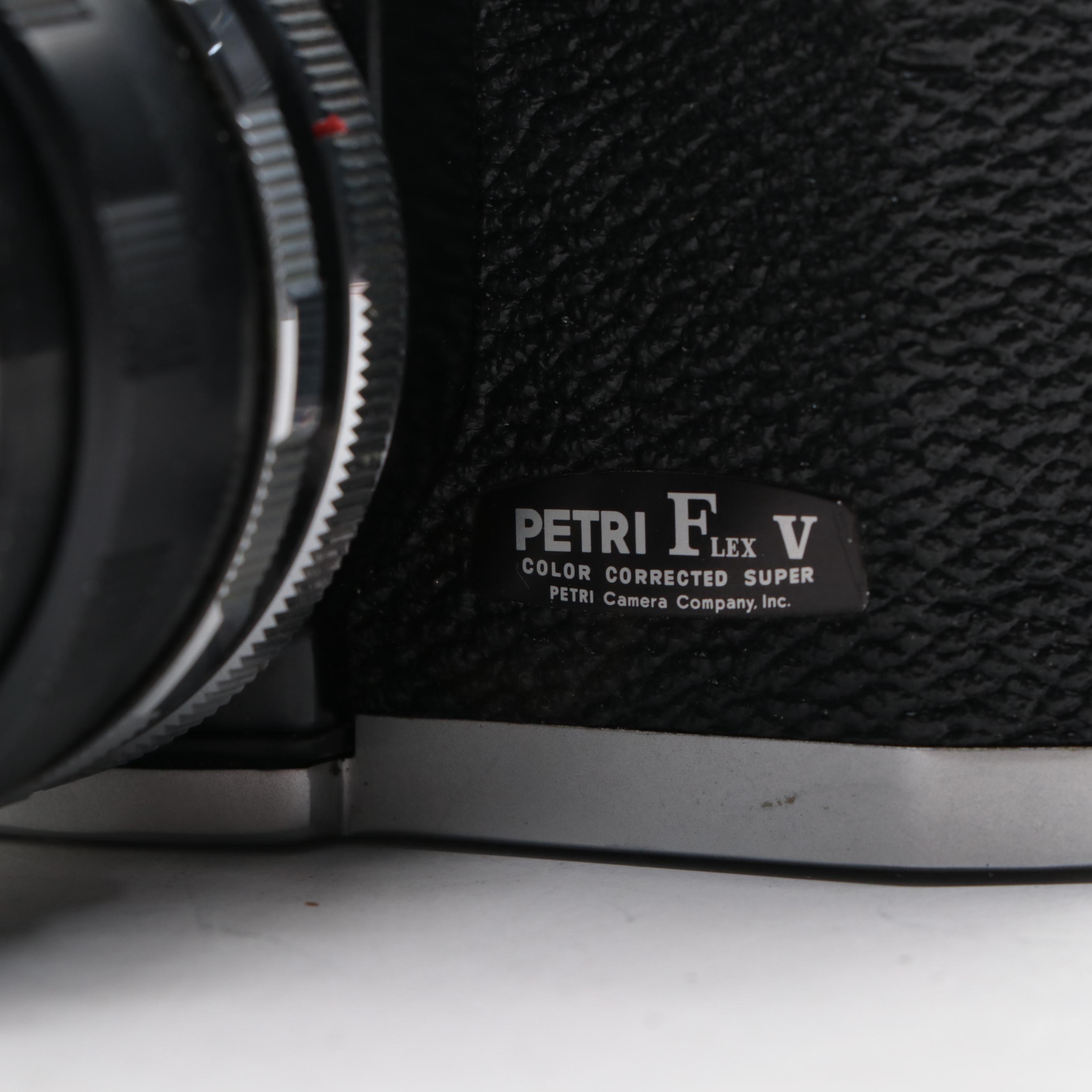 Aires 35-III and Petri Flex-V 35 mm Cameras, Mid-20th Century