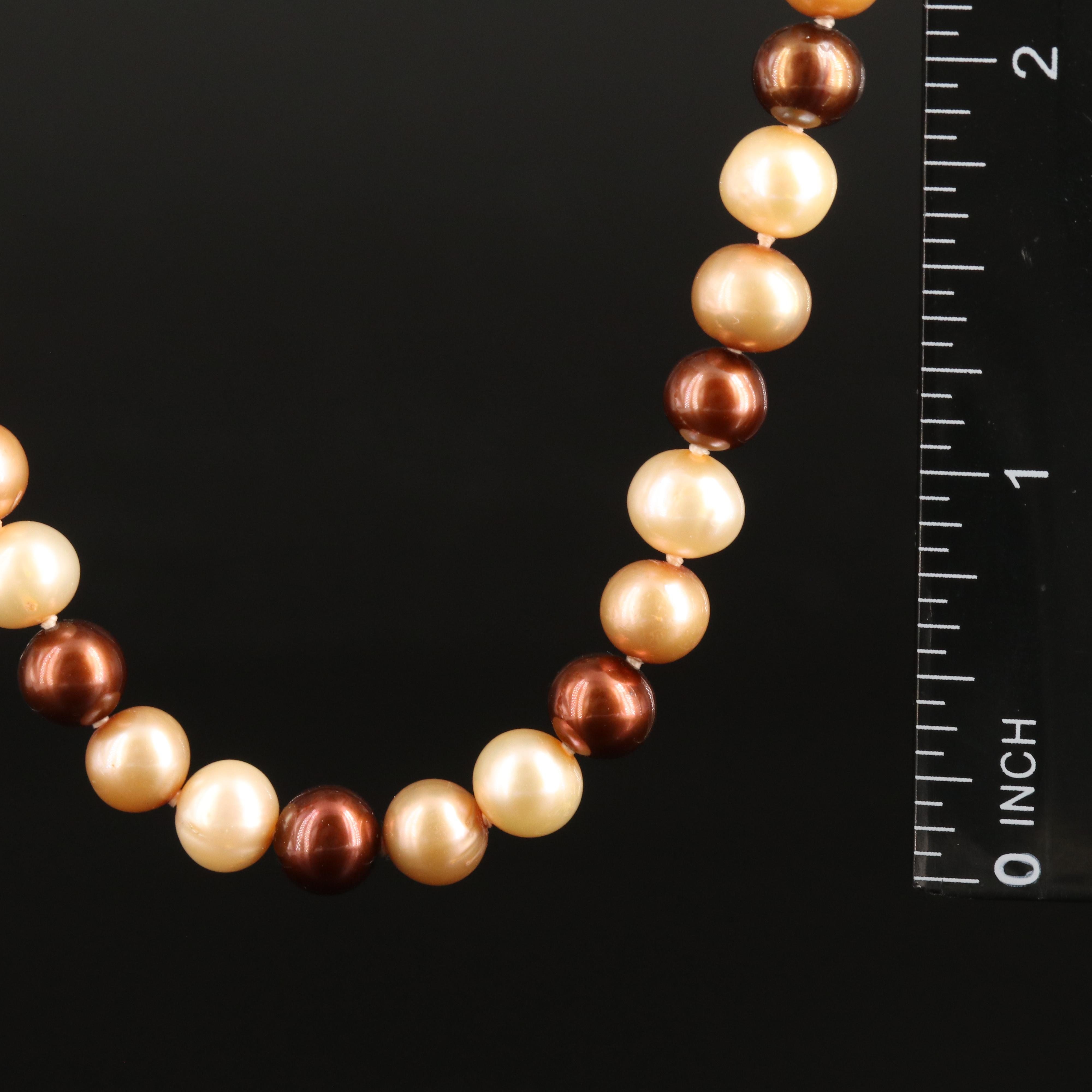 Pearl Necklace with 14K Clasp