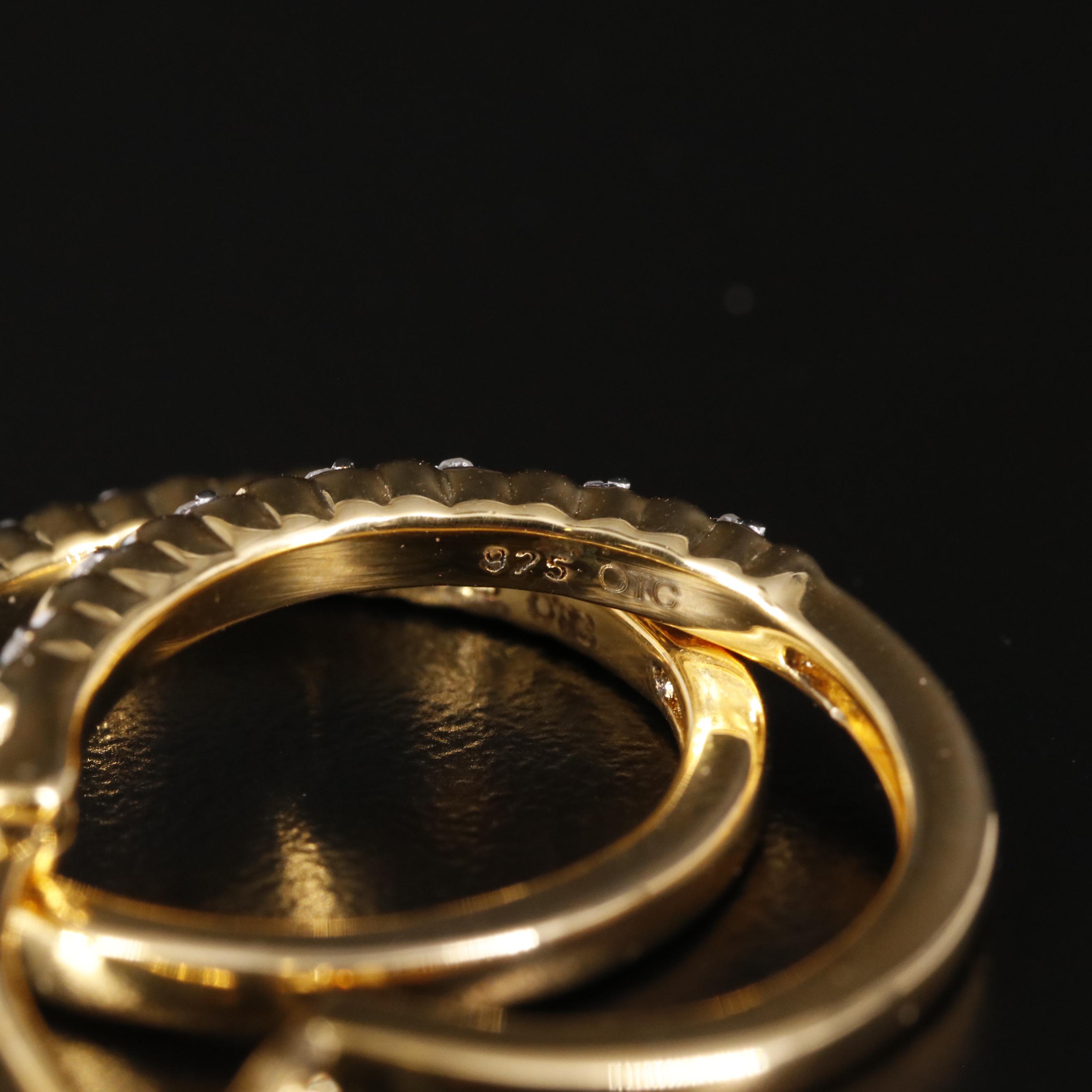 Sterling Diamond Hoop Earrings