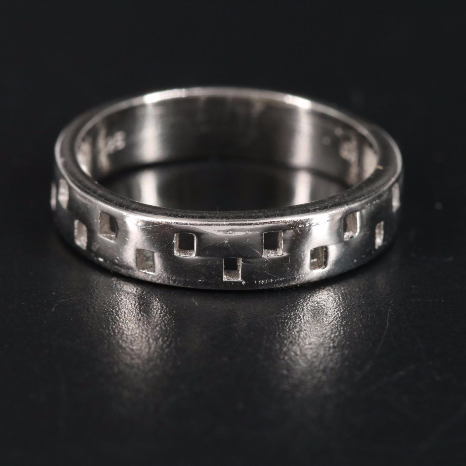 Sterling Geometric Band