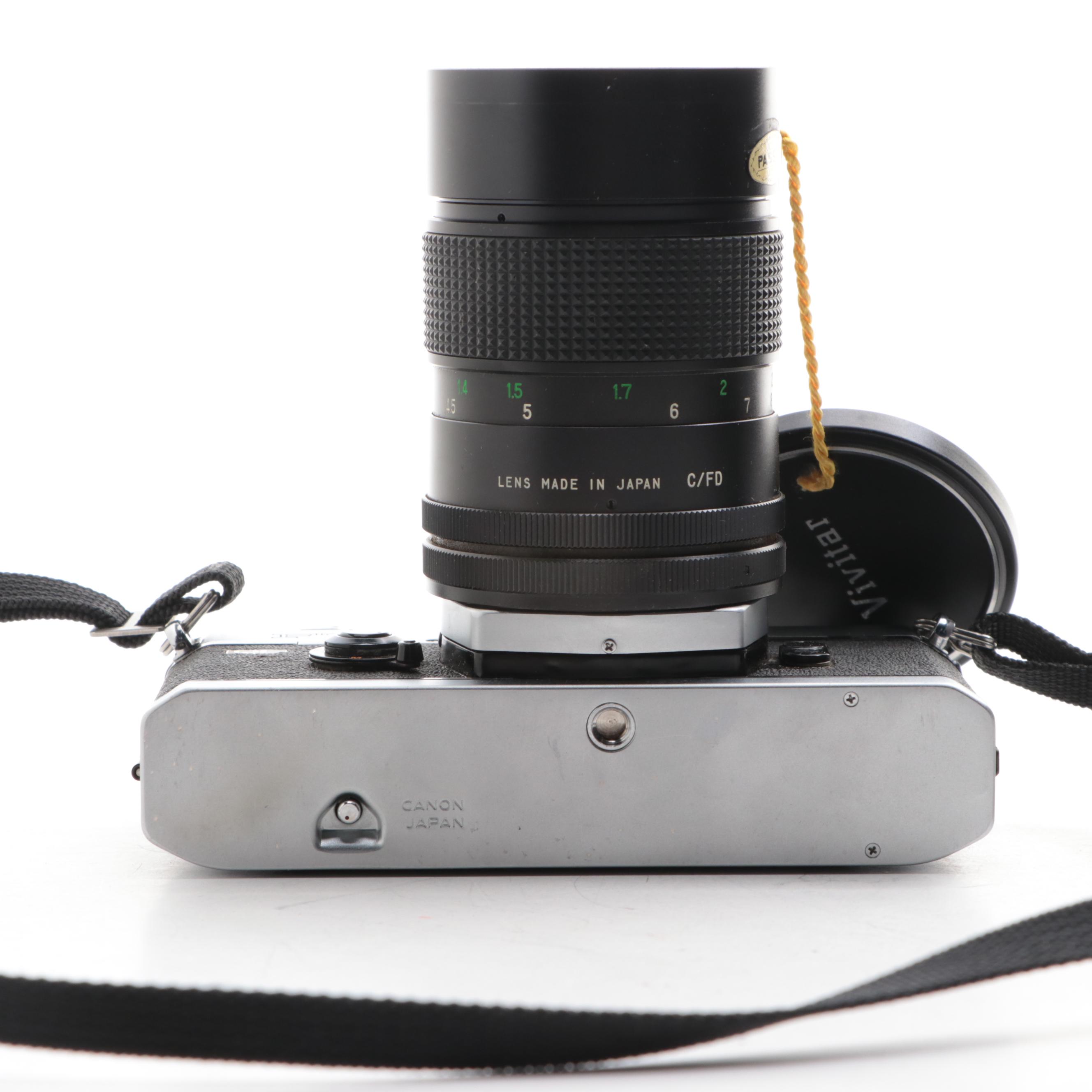 Canon Model EF and FTb 35 mm SLR Cameras, 1970s