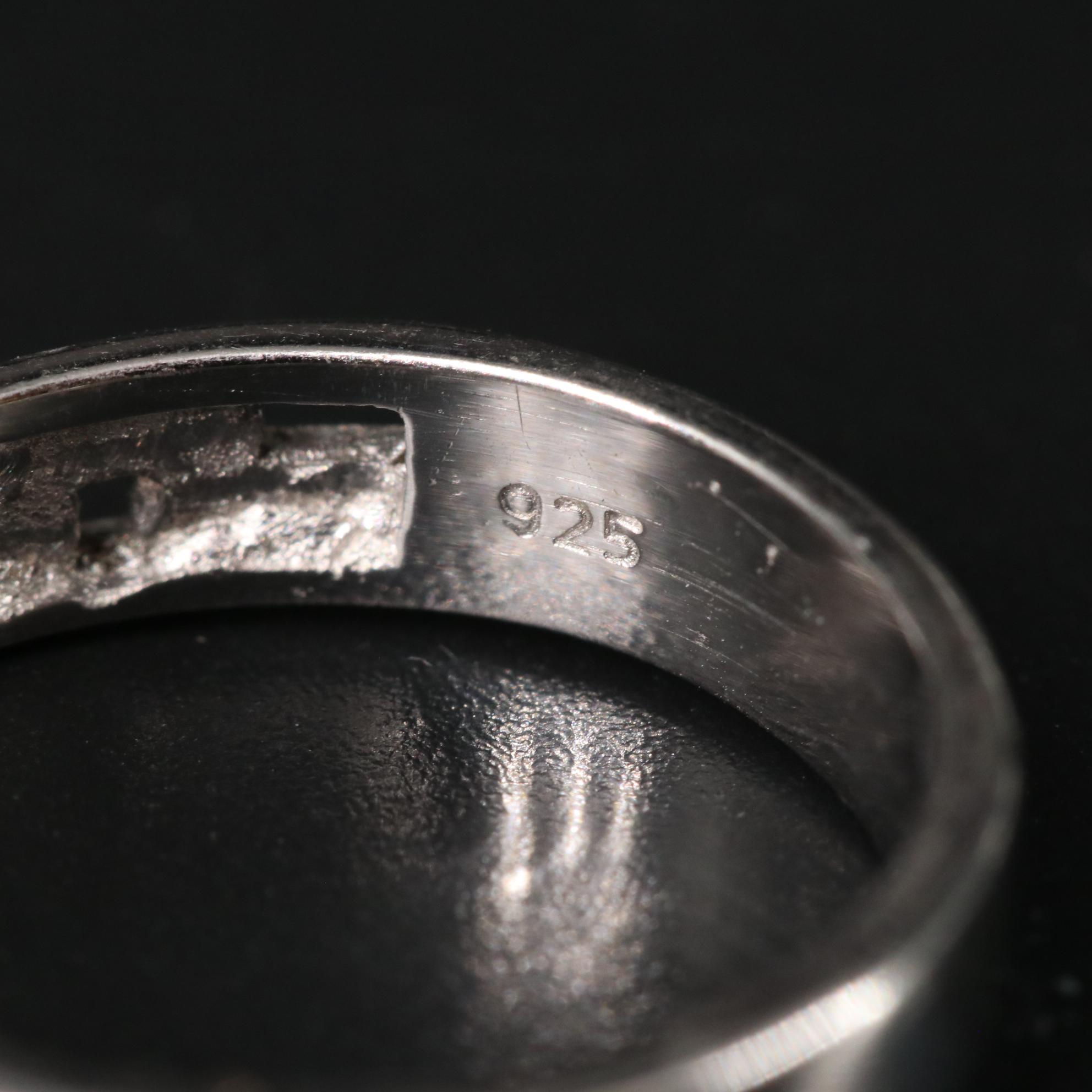 Sterling Geometric Band