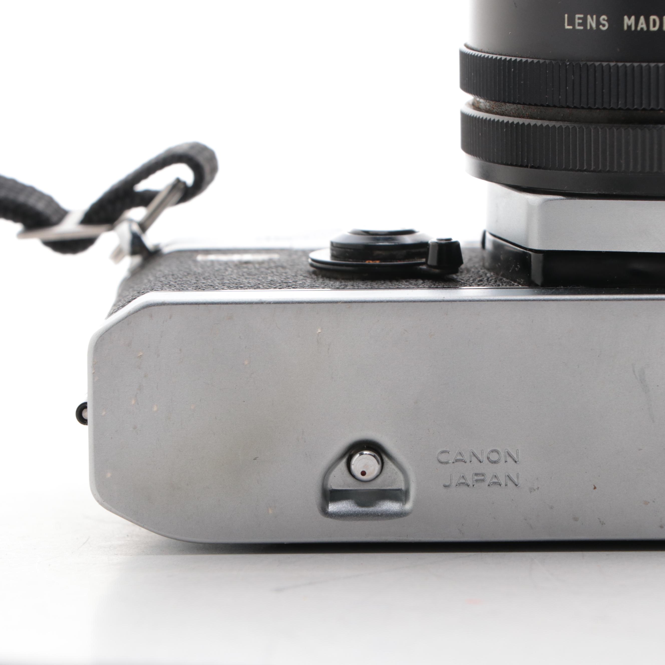 Canon Model EF and FTb 35 mm SLR Cameras, 1970s