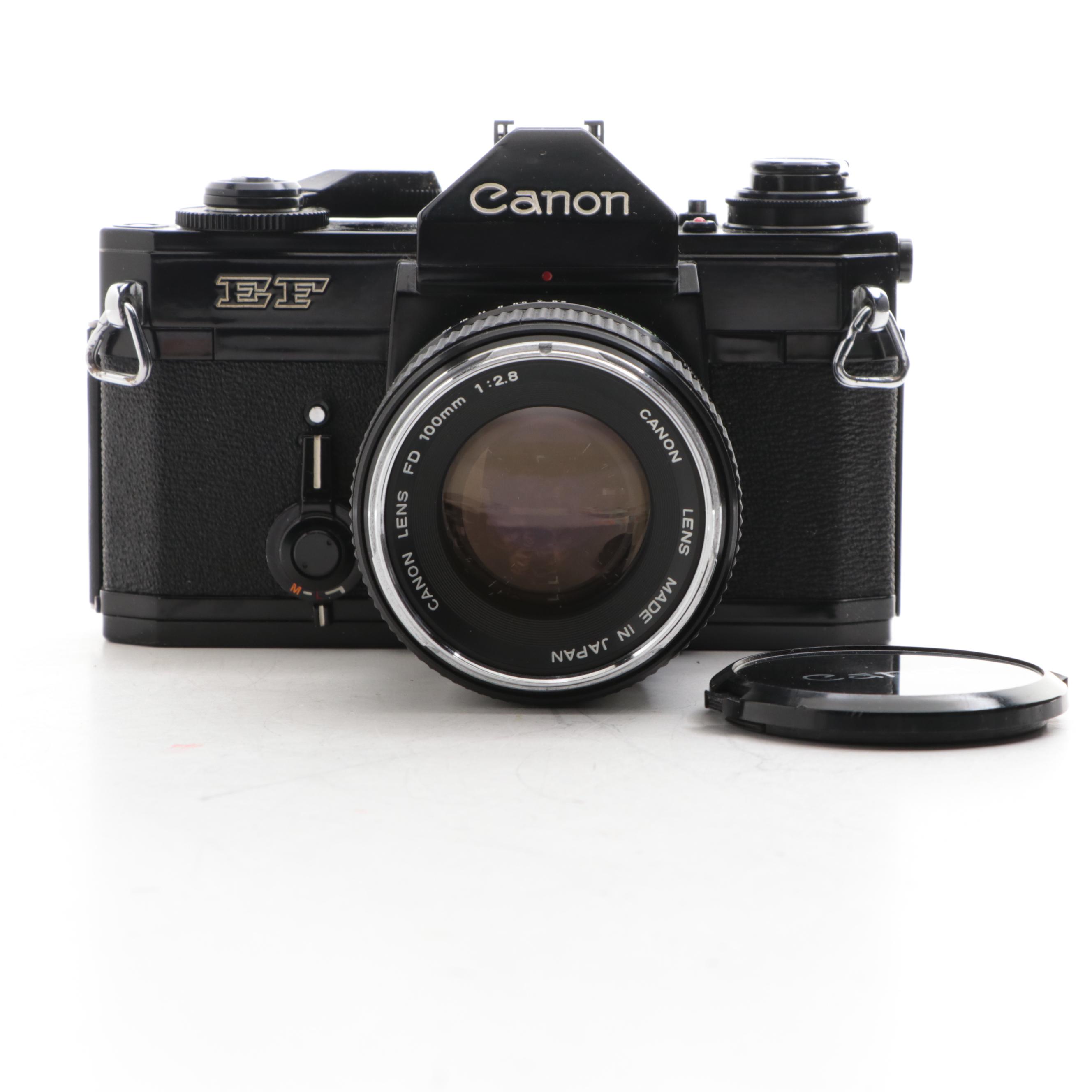 Canon Model EF and FTb 35 mm SLR Cameras, 1970s