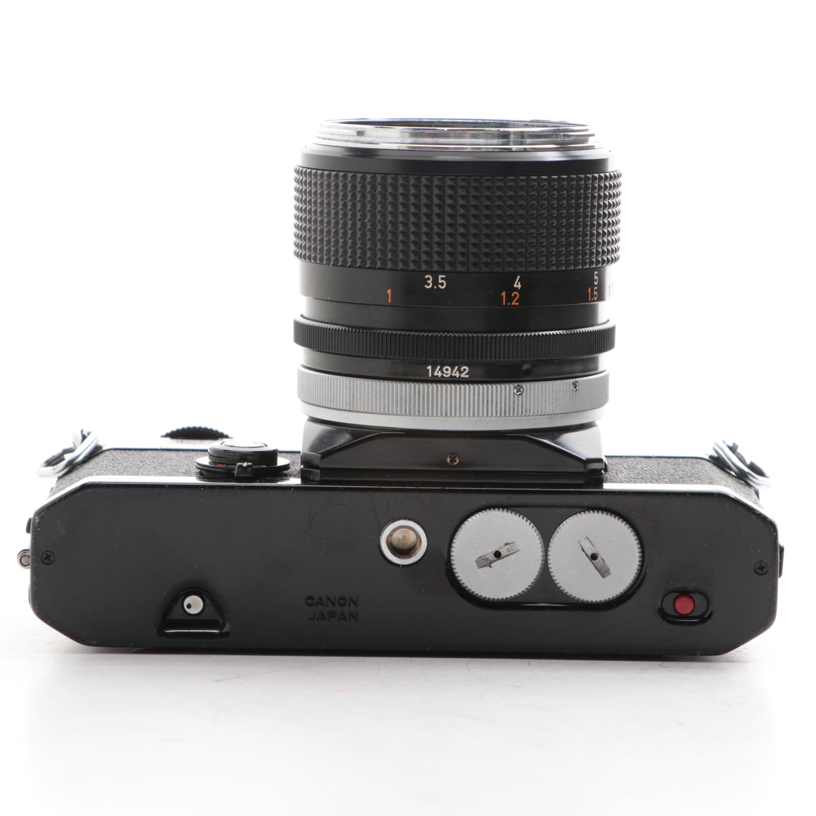 Canon Model EF and FTb 35 mm SLR Cameras, 1970s