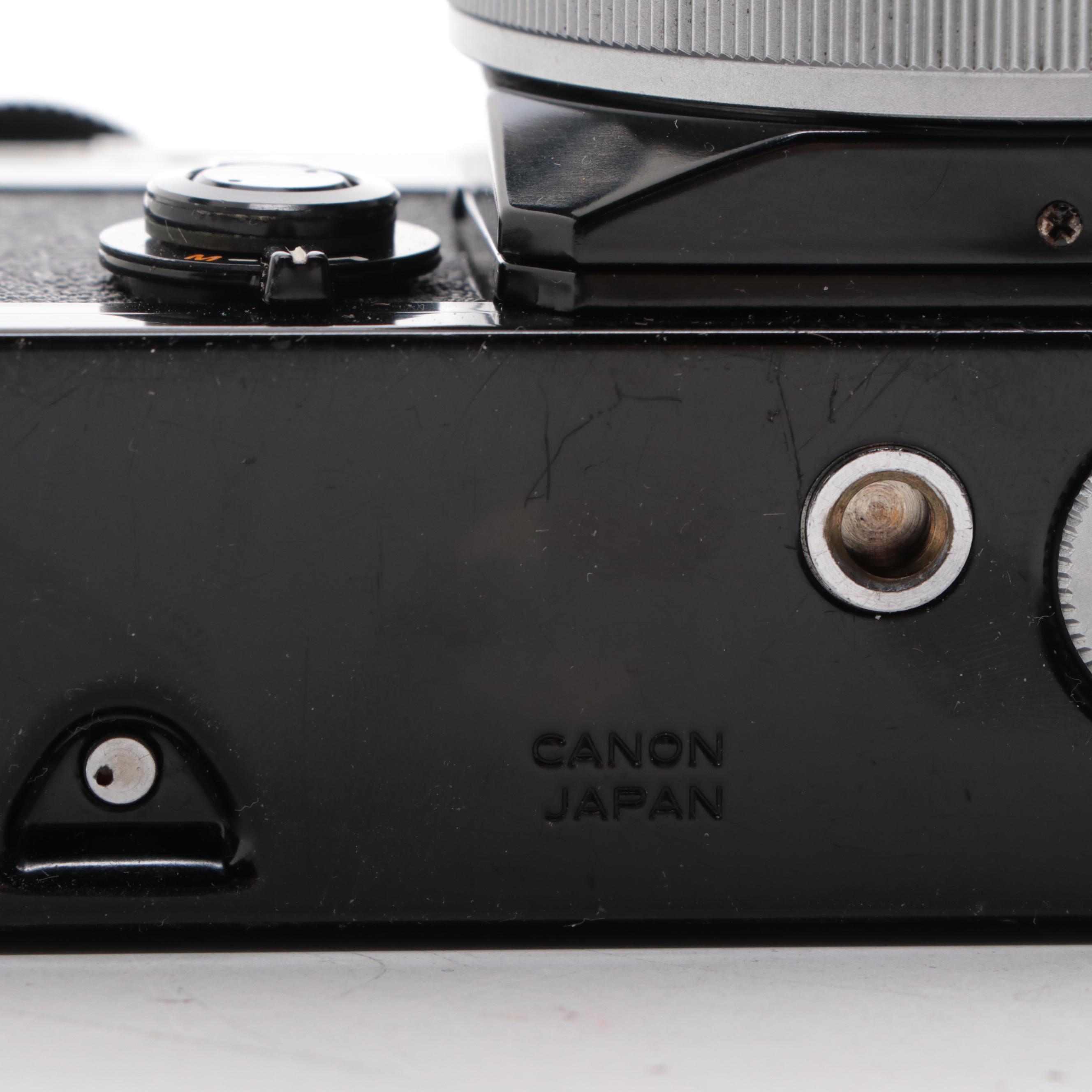Canon Model EF and FTb 35 mm SLR Cameras, 1970s