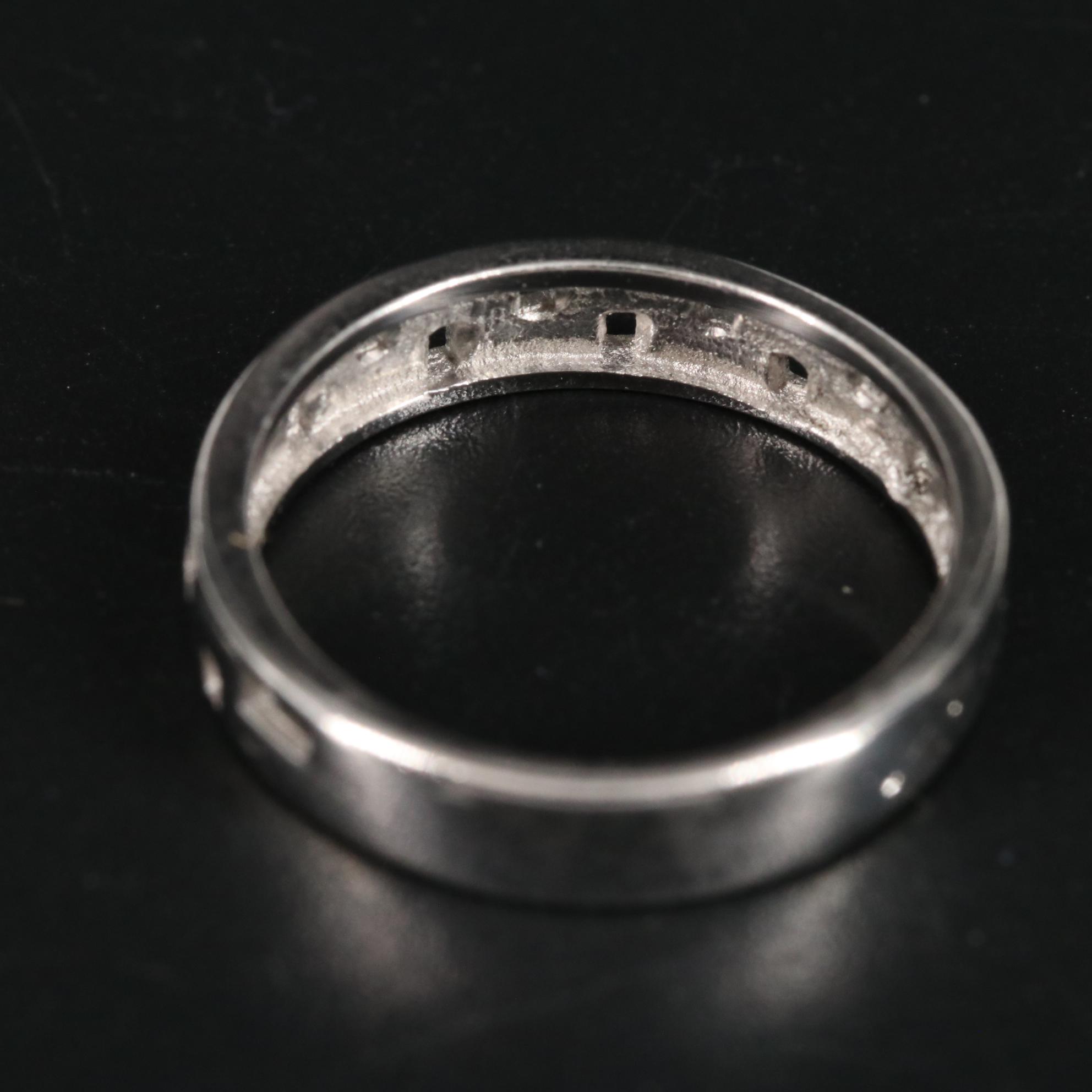 Sterling Geometric Band
