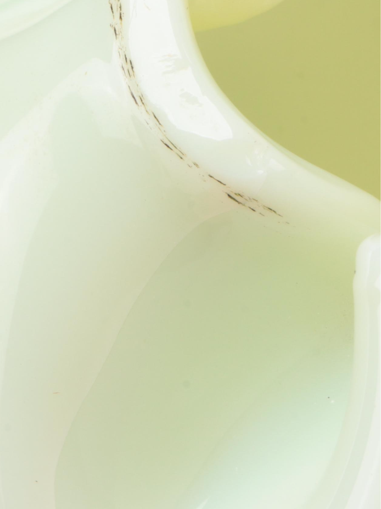 Custard Glass Bowl With Applied Roses, Leaves, Possibly Stevens & Williams