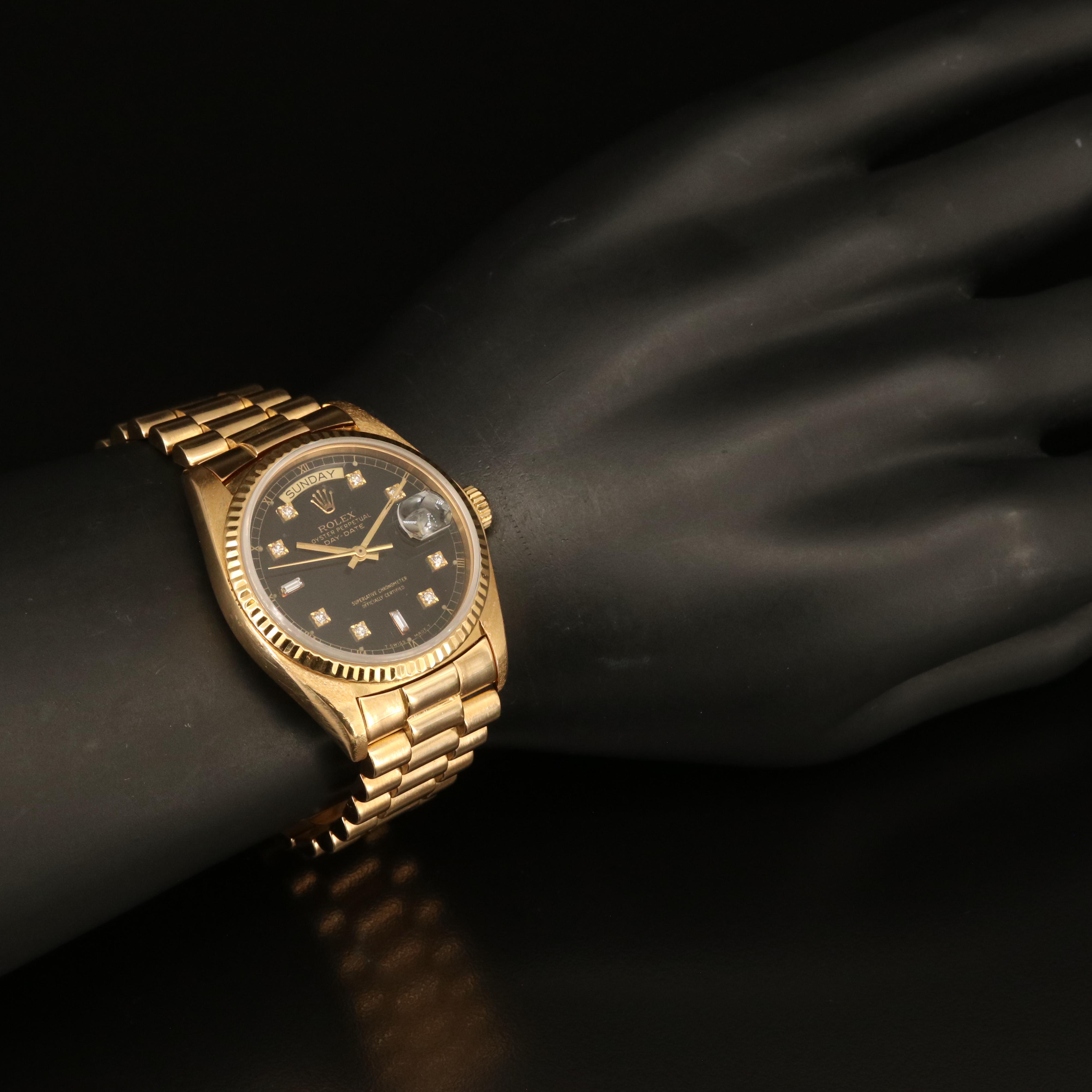 1979 Rolex Presidential Day-Date 18K Diamond Watch
