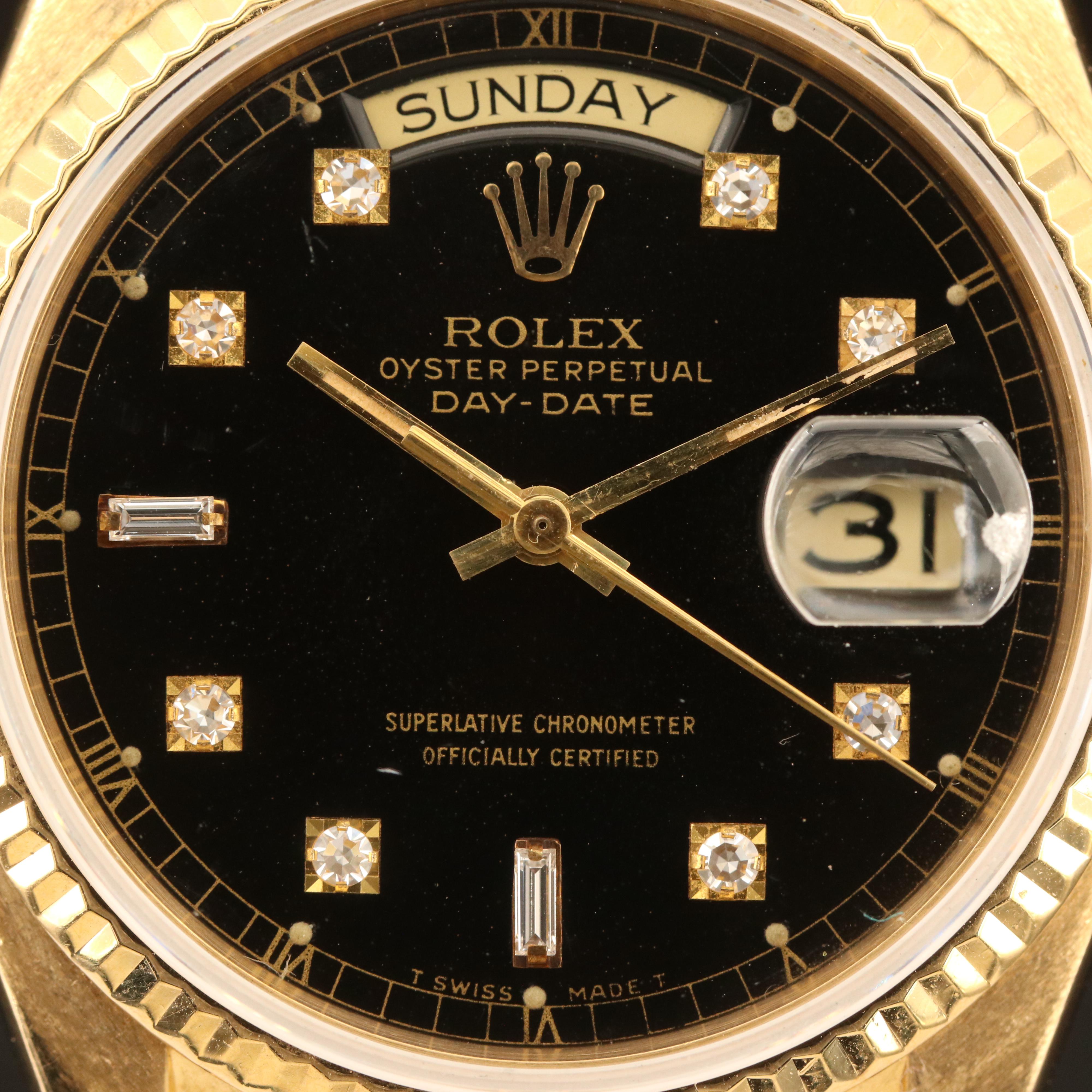 1979 Rolex Presidential Day-Date 18K Diamond Watch